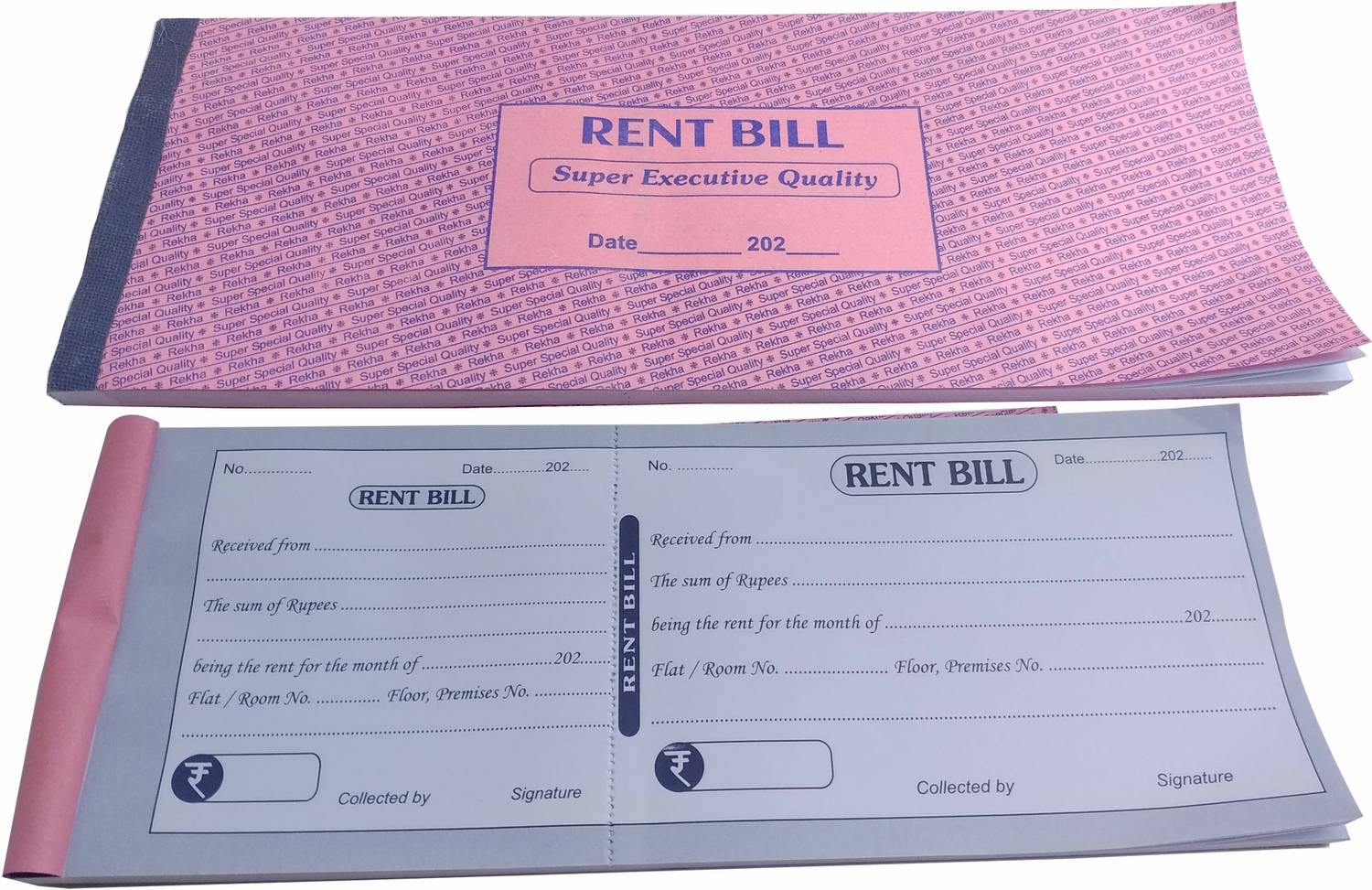 Accounts Rent Bill Book Rent Bill Book 100 Sheets (Pack of 2) 2-Part Bill Book