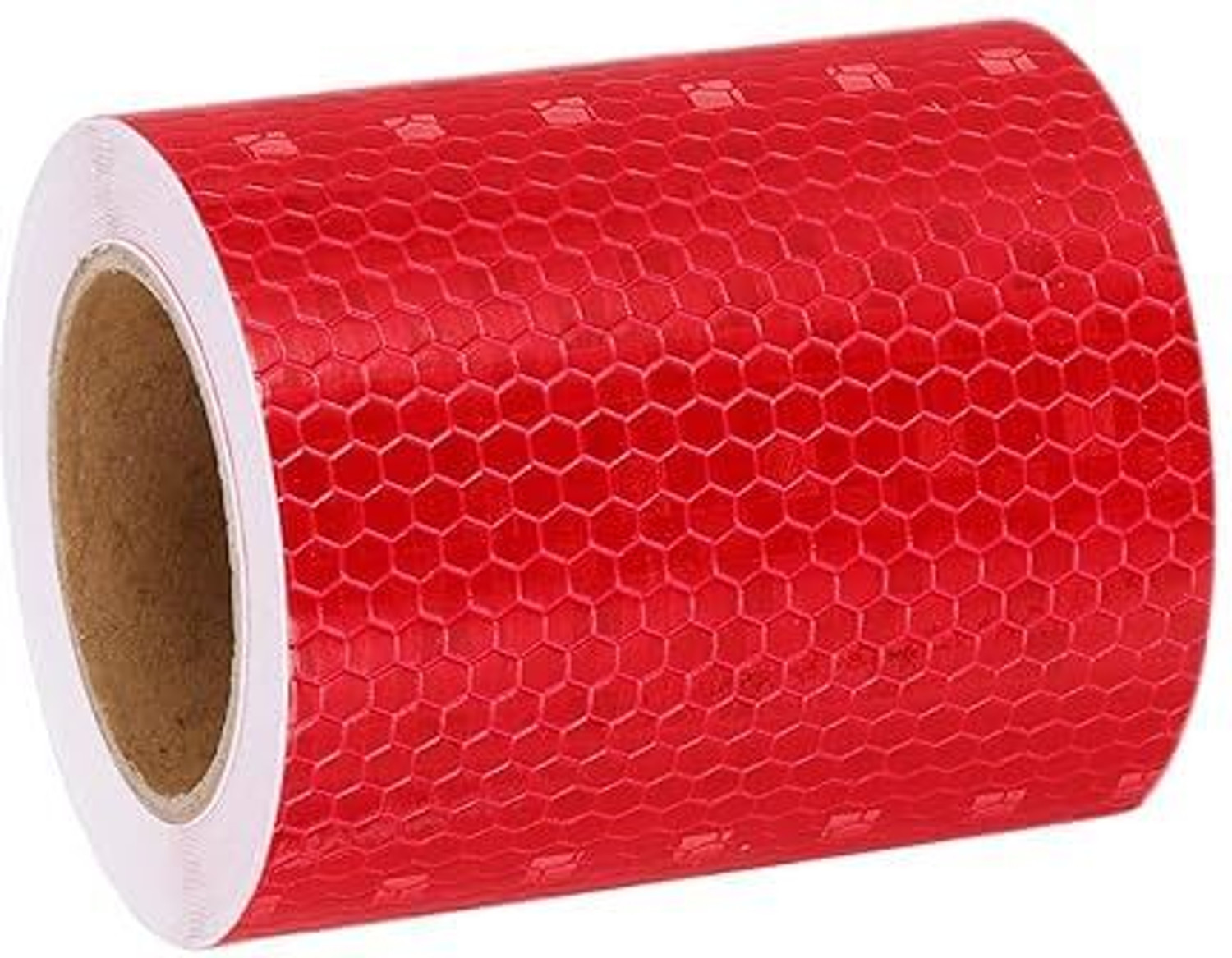 Image of Crewbolt High-Intensity 3 Inch Reflective Warning Conspicuity Tape 48 Meter 76 mm x 48 m Red Reflective Tape