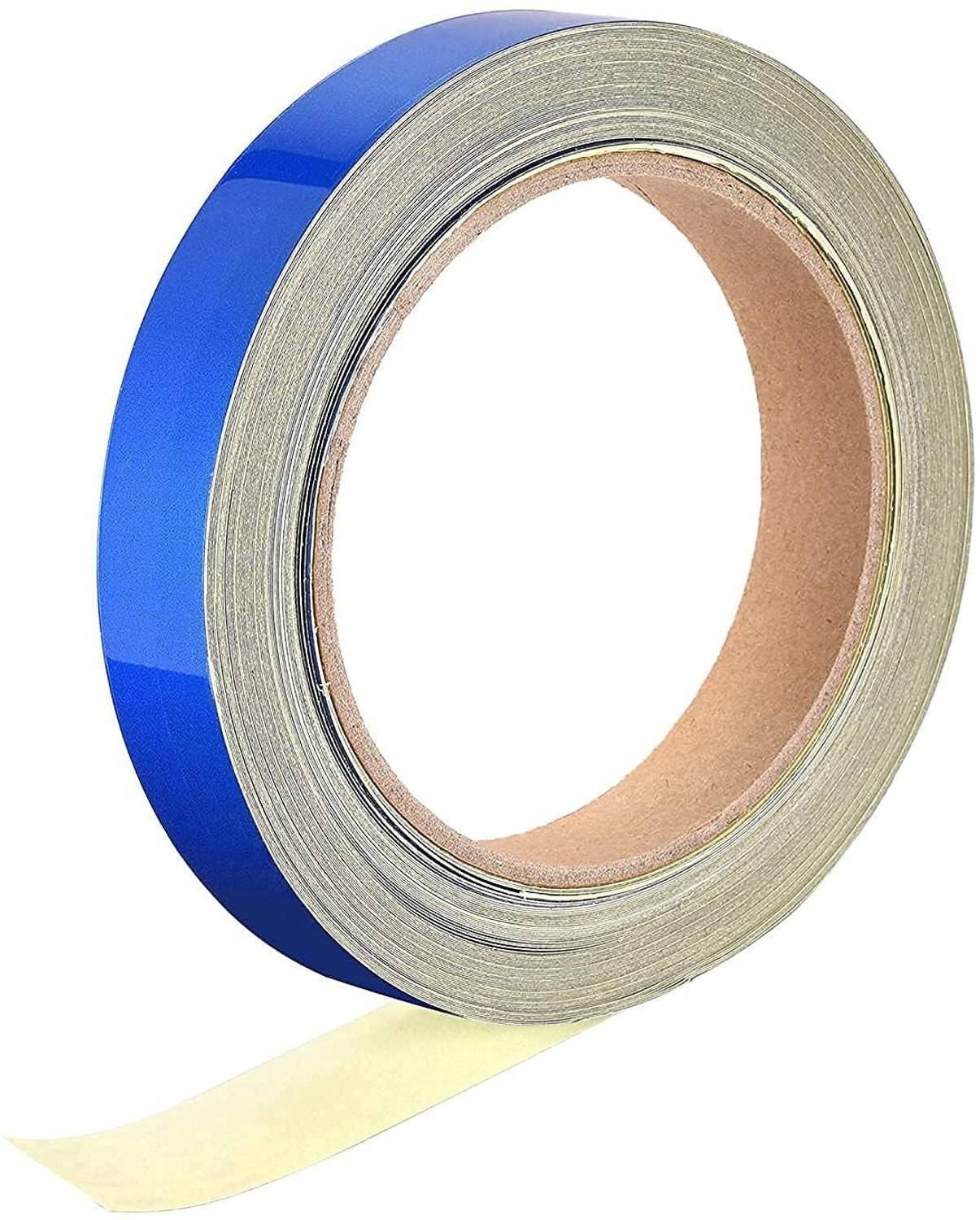 Brezleen Waterproof Reflective Warning Tape [ 20mm x 10 Meter 20 mm x 10 m Blue Reflective Tape