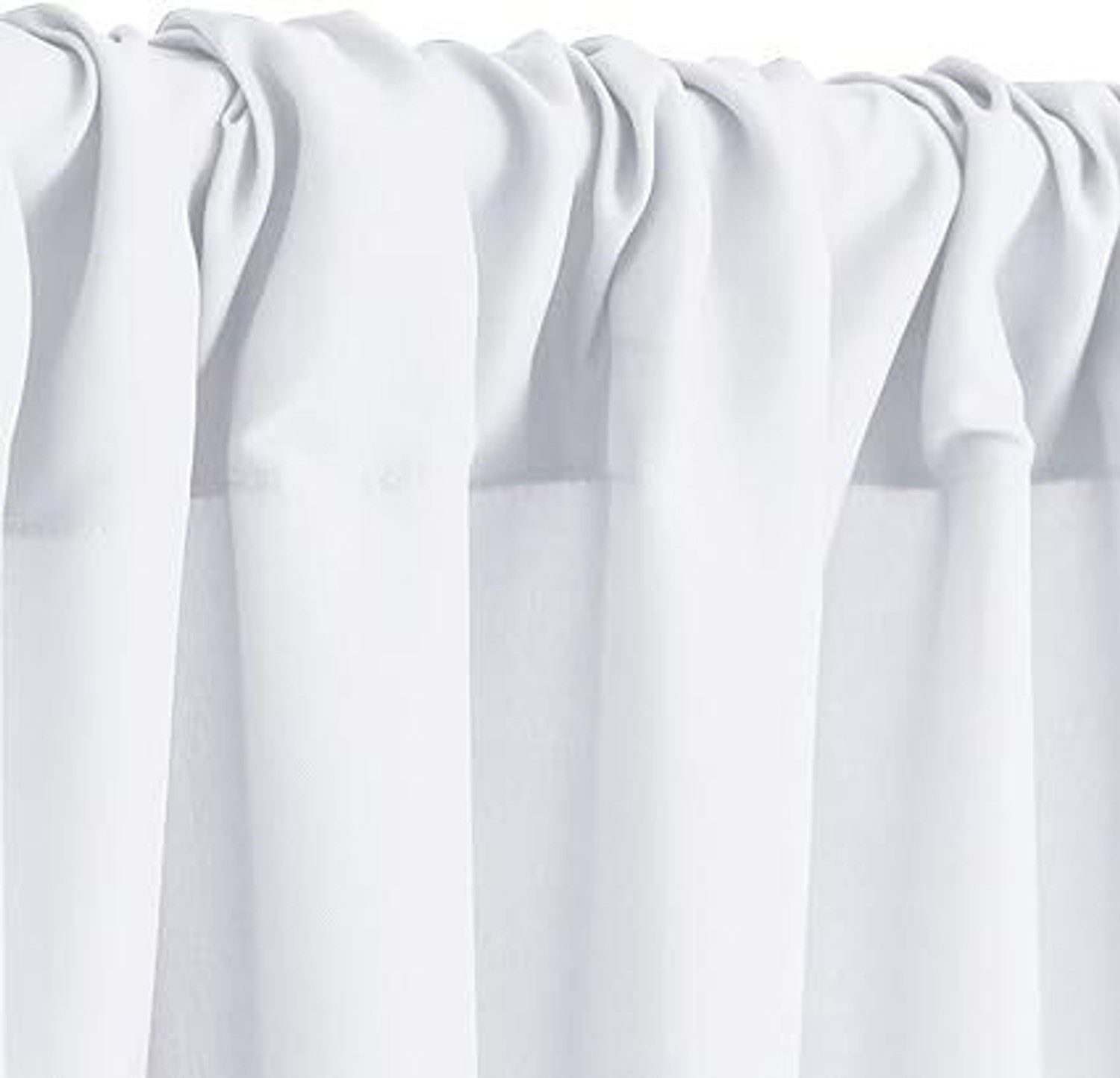 Image of Stookin White Backdrop Curtain for Parties Background Curtains 4x10 2 penal Reflector