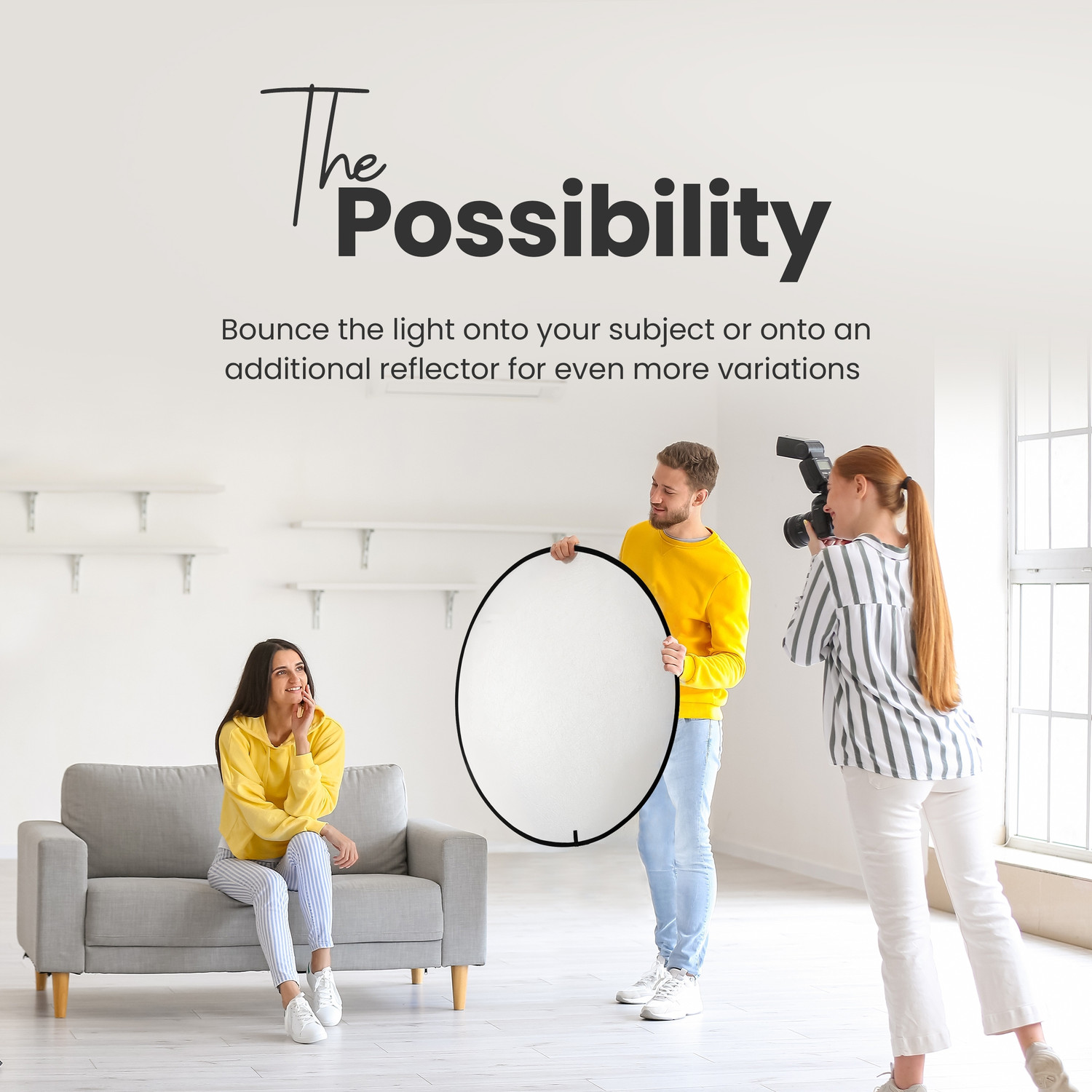 Image of DIGITEK 47-inch 5 in 1 Reflector Collapsible Multi-Disc Light with Bag Reflector