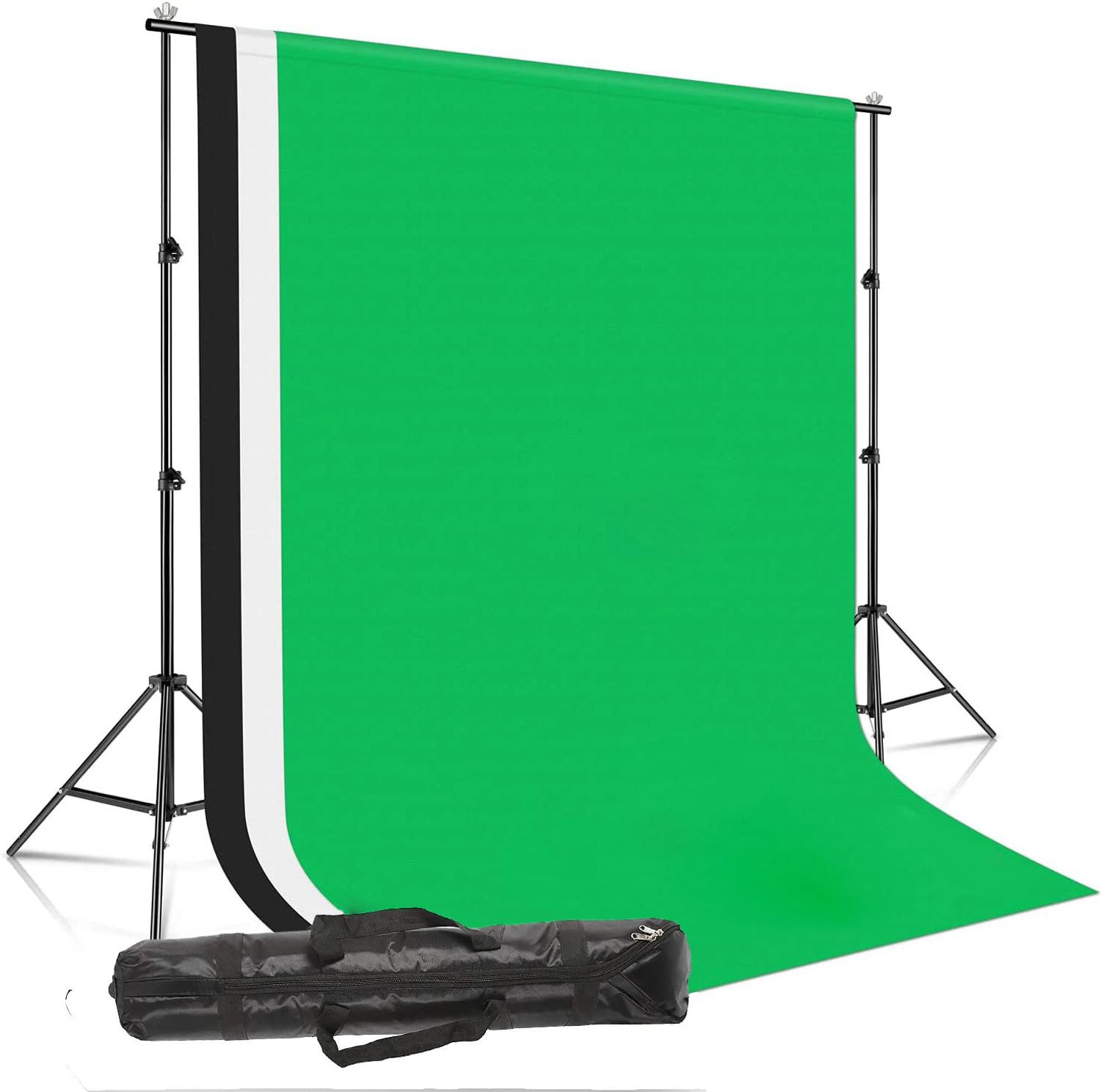 Image of PICPRO Photography Background Support Backdrop Stand Kit with 3 Colors Lekera Screen Reflector