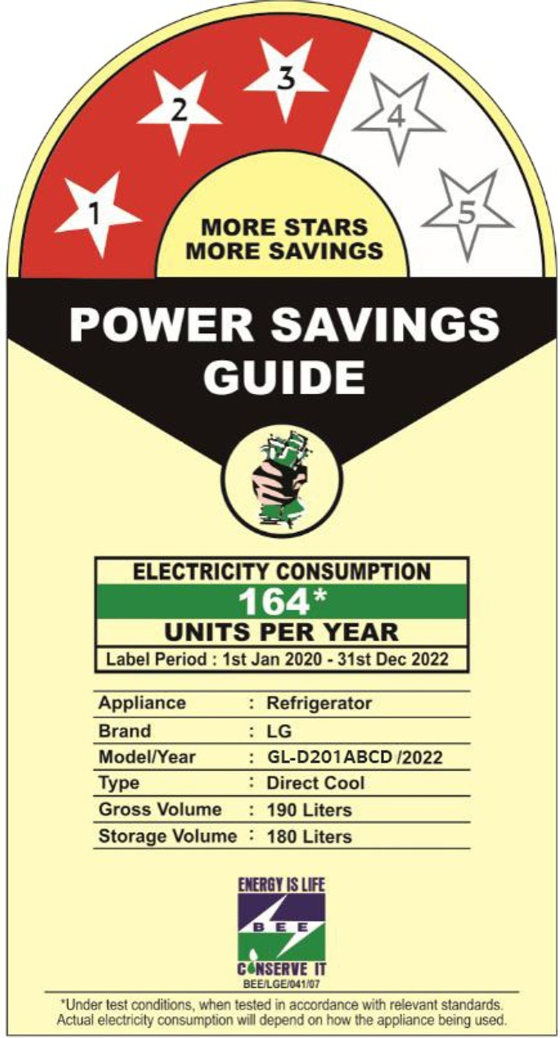 Image of LG 185 L Direct Cool Single Door 3 Star Refrigerator with Base Drawer with Fast Ice Making