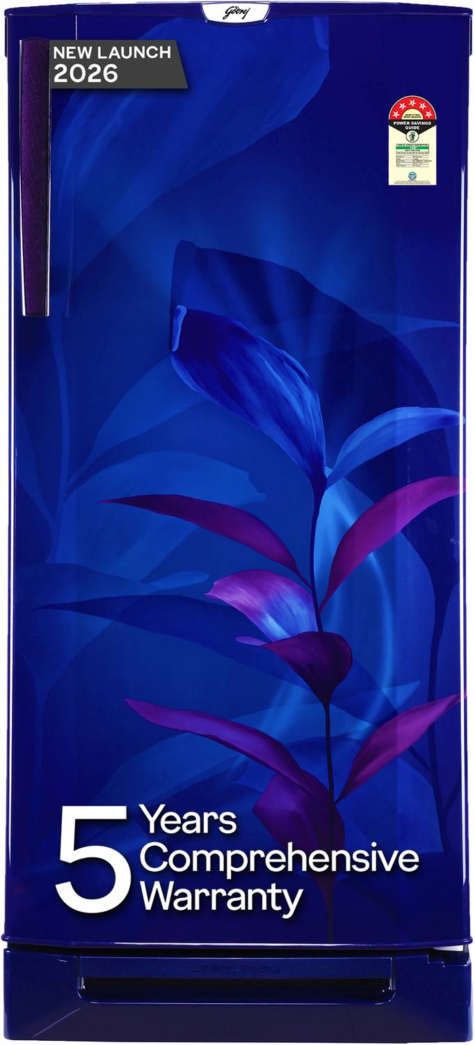 Godrej 202 L Direct Cool Single Door 5 Star Refrigerator with Base Drawer  with Turbo Cooling Technology With Energy Efficient Inverter Compressor