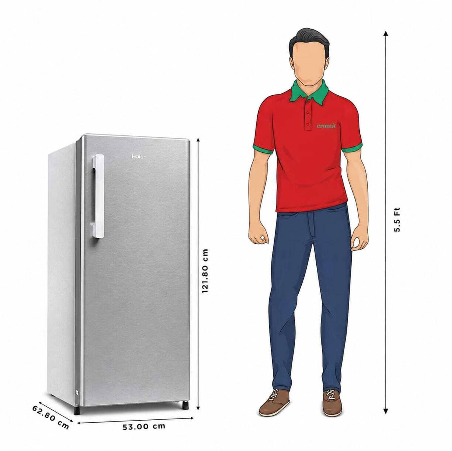 Haier 190 L Direct Cool Single Door Refrigerator - Image 5