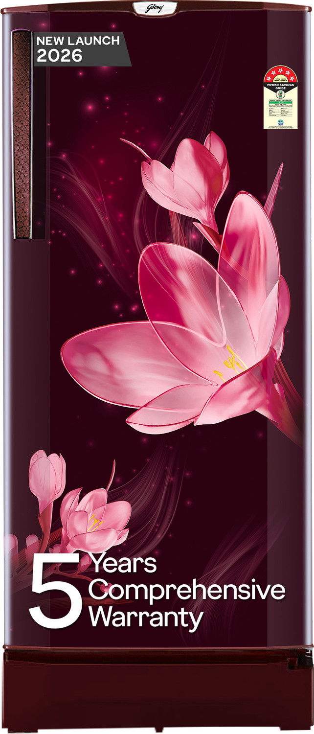 Image of Godrej 185 L Direct Cool Single Door 5 Star Refrigerator with Turbo Cooling Technology With Toughened Glass Shelves
