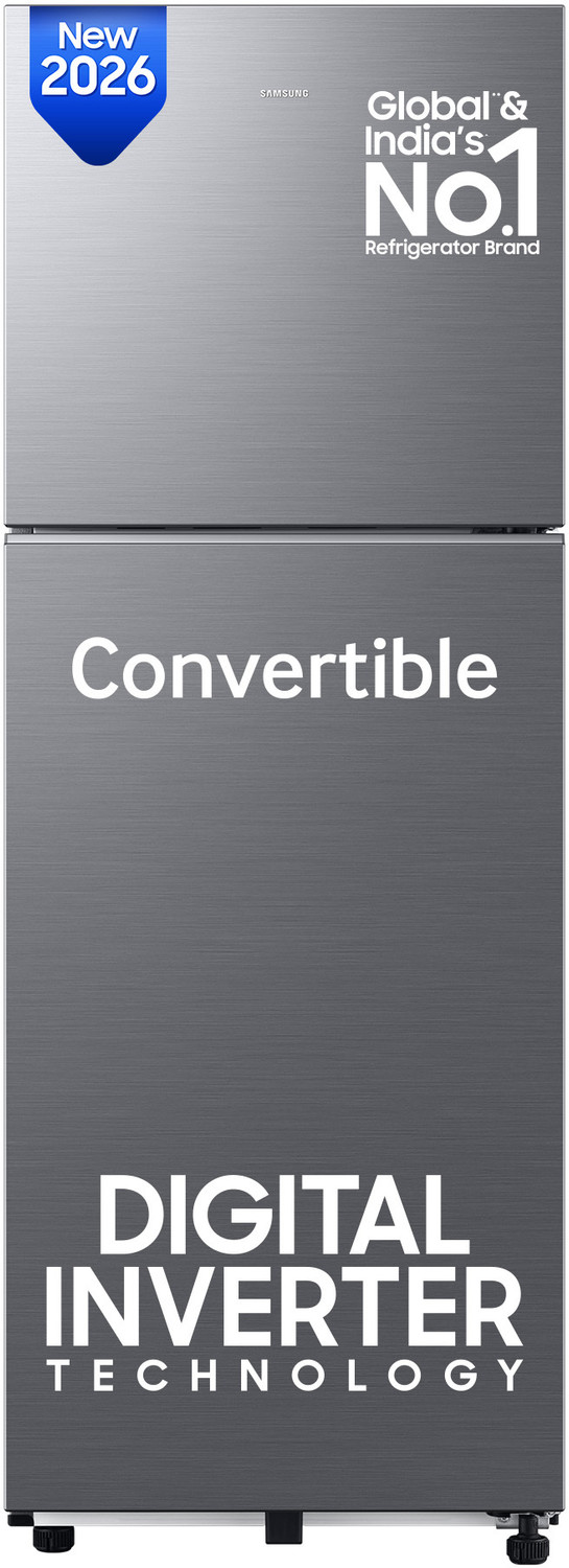Image of Samsung 236 L Frost Free Double Door 3 Star Refrigerator with Convertible, Digital Inverter, 2026 Model