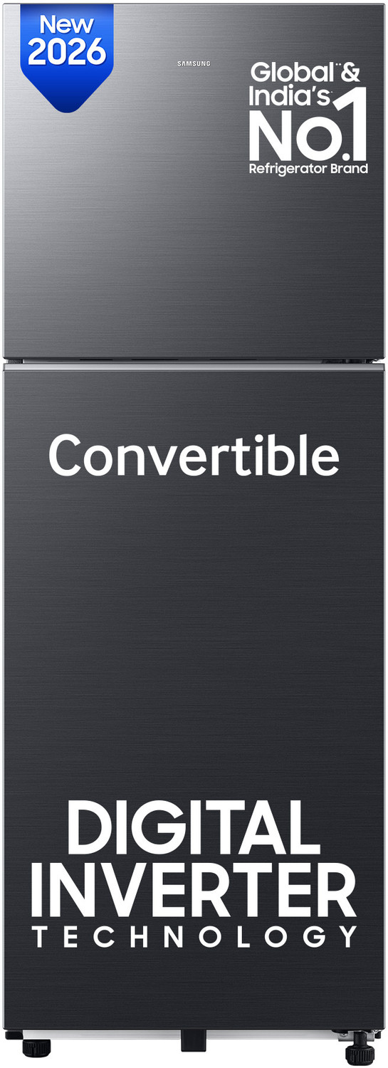 Image of Samsung 236 L Frost Free Double Door 3 Star Refrigerator with Convertible, Digital Inverter, 2026 Model