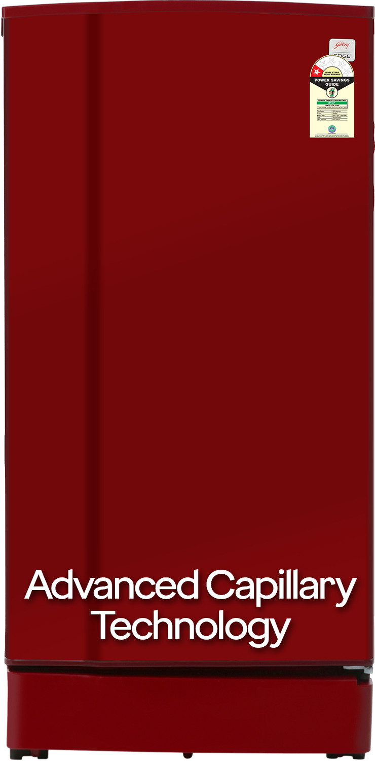 Image of Godrej 180 L Direct Cool Single Door 1 Star Refrigerator with Advanced Capillary Technology with Toughened Glass Shelves