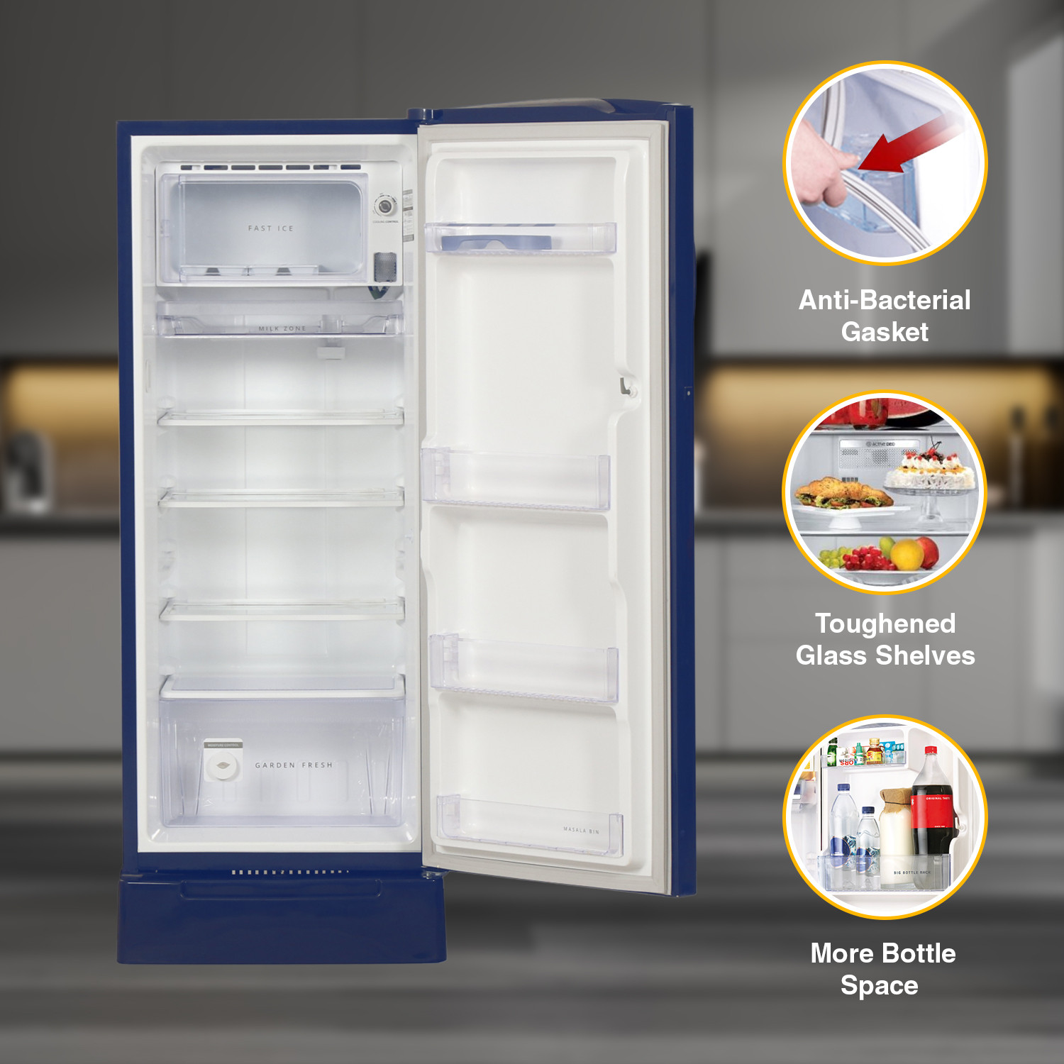 Image of Whirlpool 207 L Direct Cool Single Door 5 Star Refrigerator