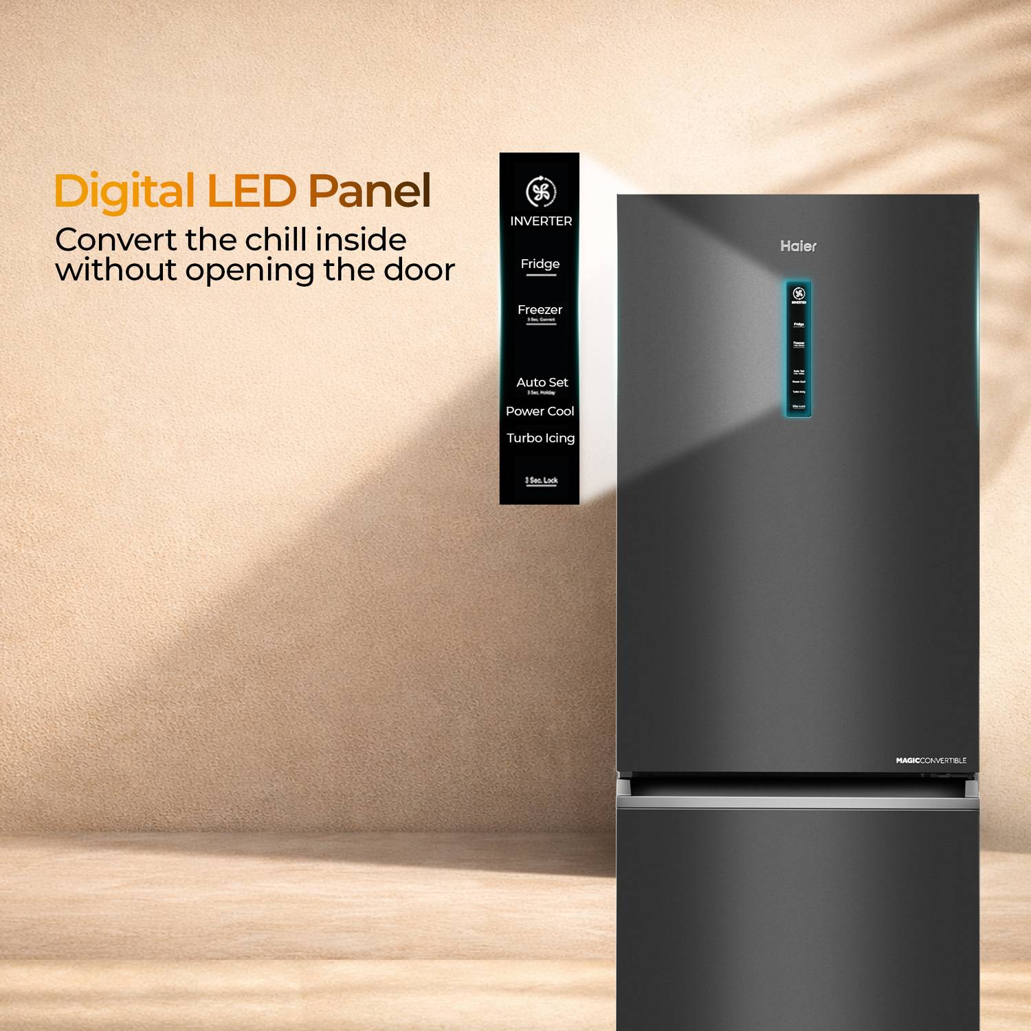 Haier 355L Frost Free Double Door Refrigerator - Image 5