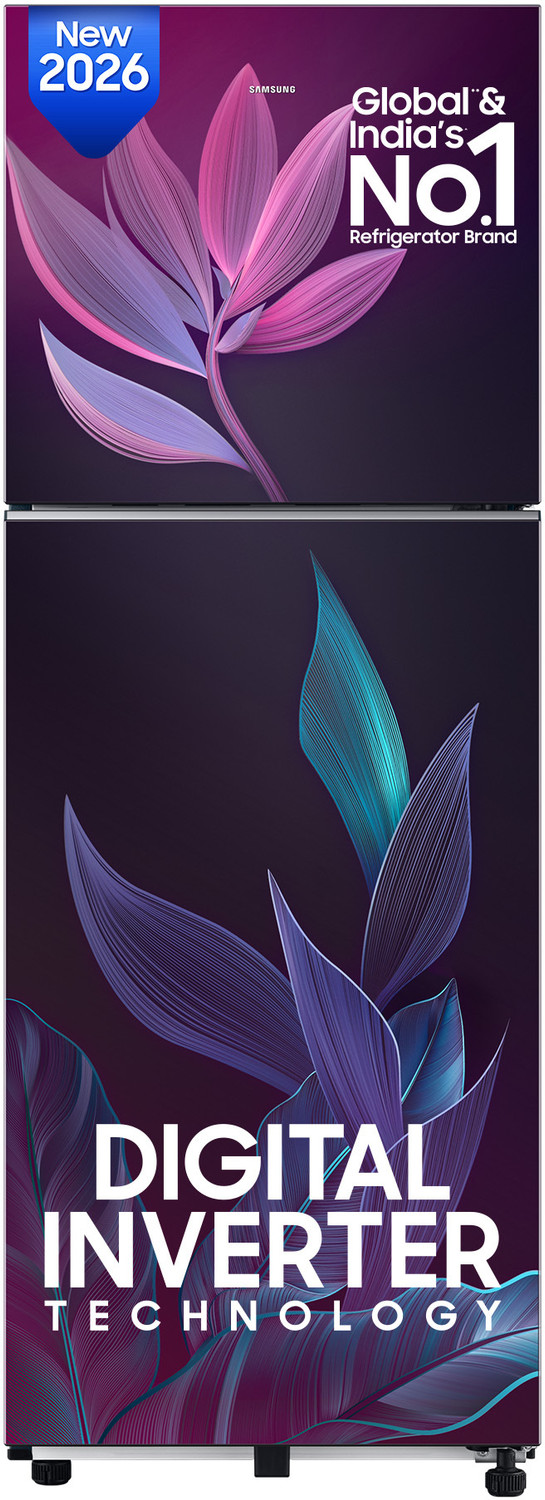 Image of Samsung 236 L Frost Free Double Door 2 Star Refrigerator with Digital Inverter, 2026 Model
