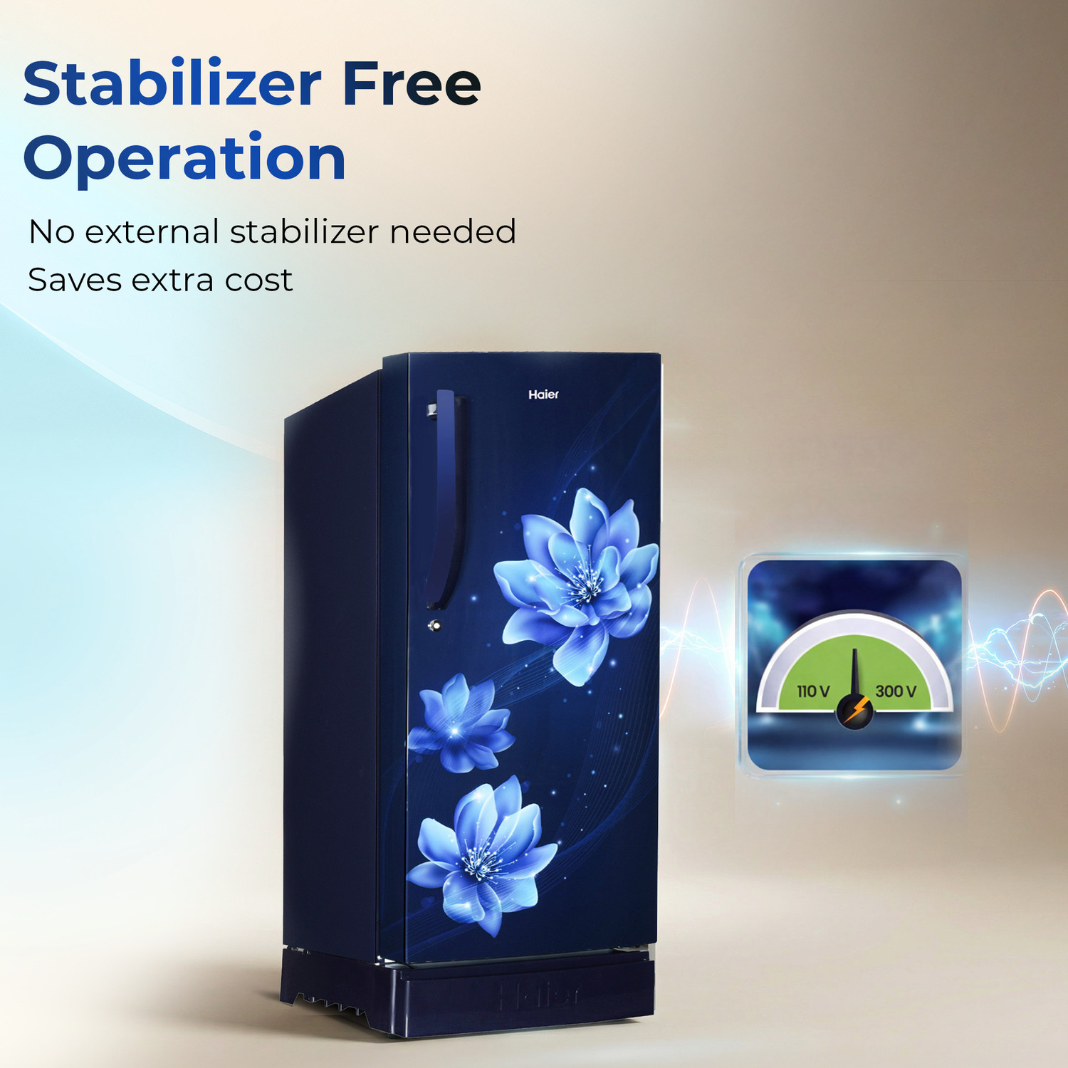 Image of Haier 190 L Direct Cool Single Door 5 Star Refrigerator with Base Drawer with Ice Formation possible in 60 Minutes, Easy & Safe Clean back, Large Veg Box