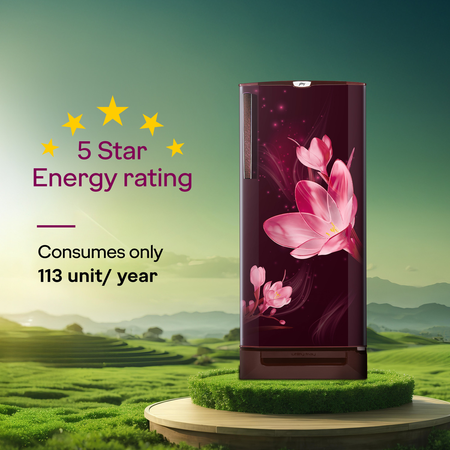 Image of Godrej 185 L Direct Cool Single Door 5 Star Refrigerator
