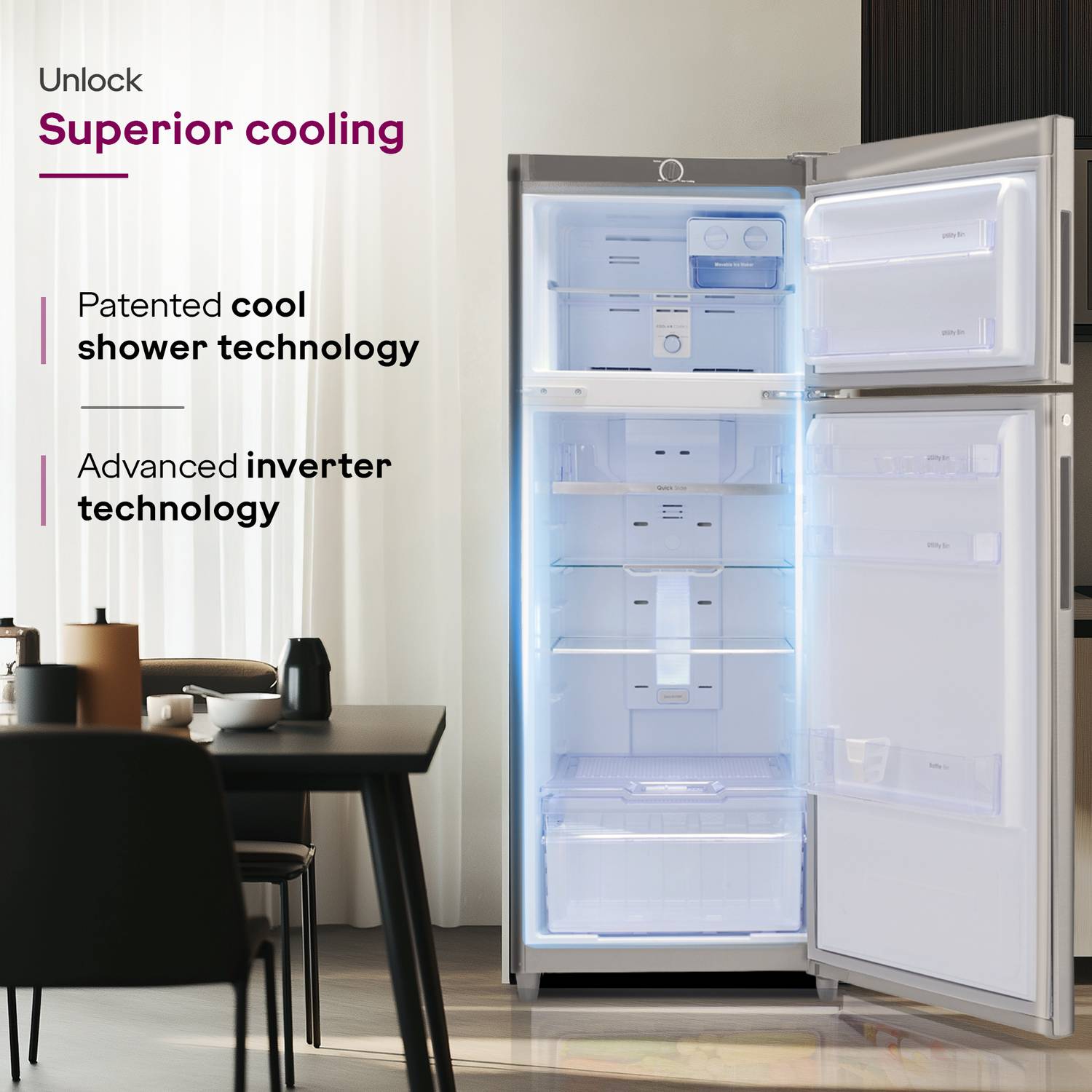 Godrej 223 L Double Door Refrigerator - Image 3