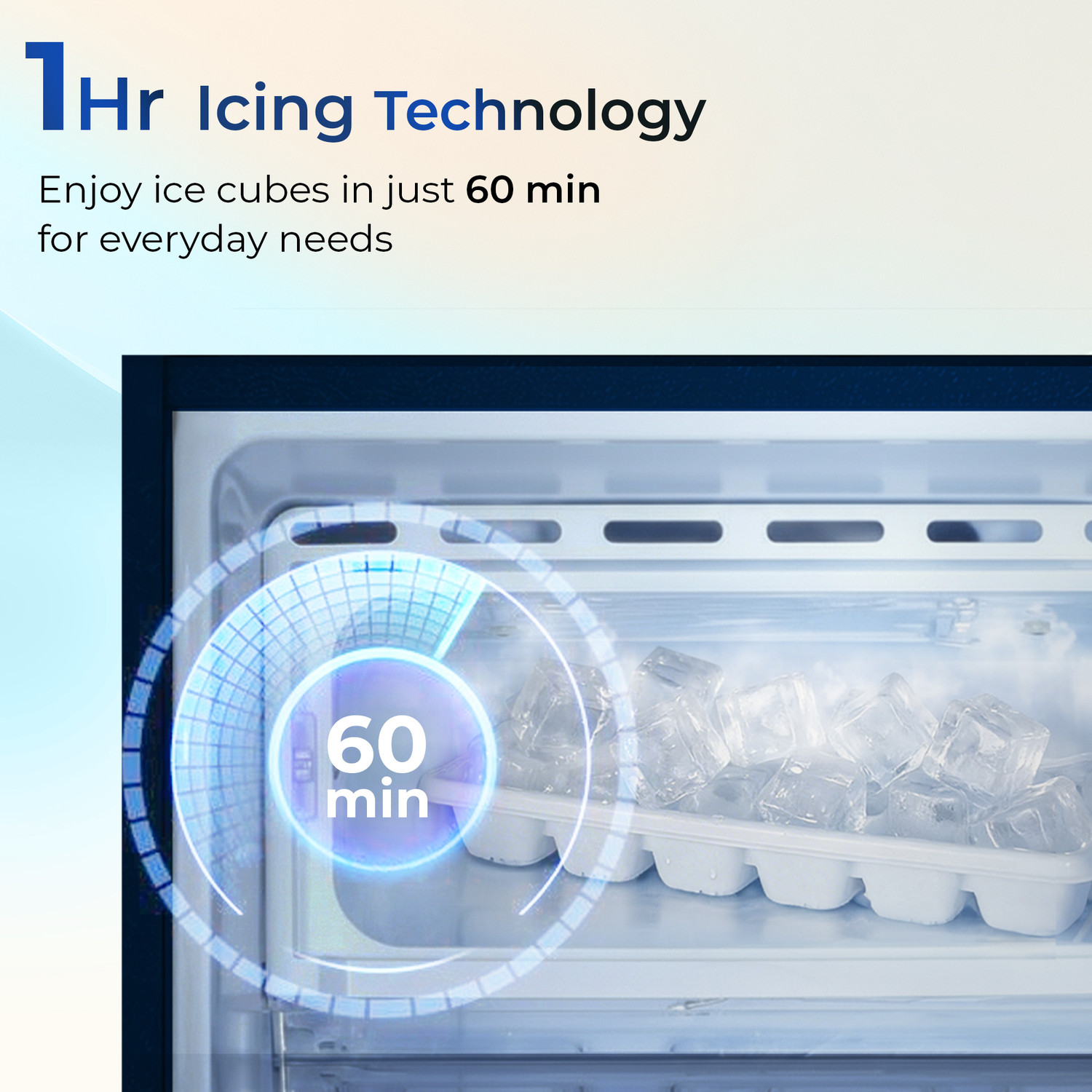 Image of Haier 190 L Direct Cool Single Door 4 Star Refrigerator with Base Drawer with Fast Ice Making, Easy Clean Back, Large Vegetable Box