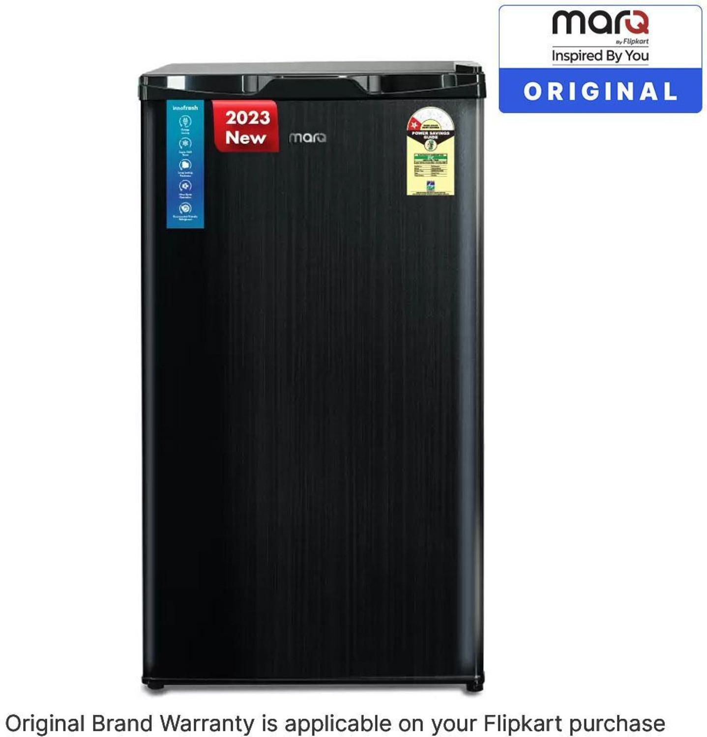 Image of MarQ by Flipkart 90 L Direct Cool Single Door 1 Star Refrigerator with Super Chill Zone & Toughened Glass Shelves