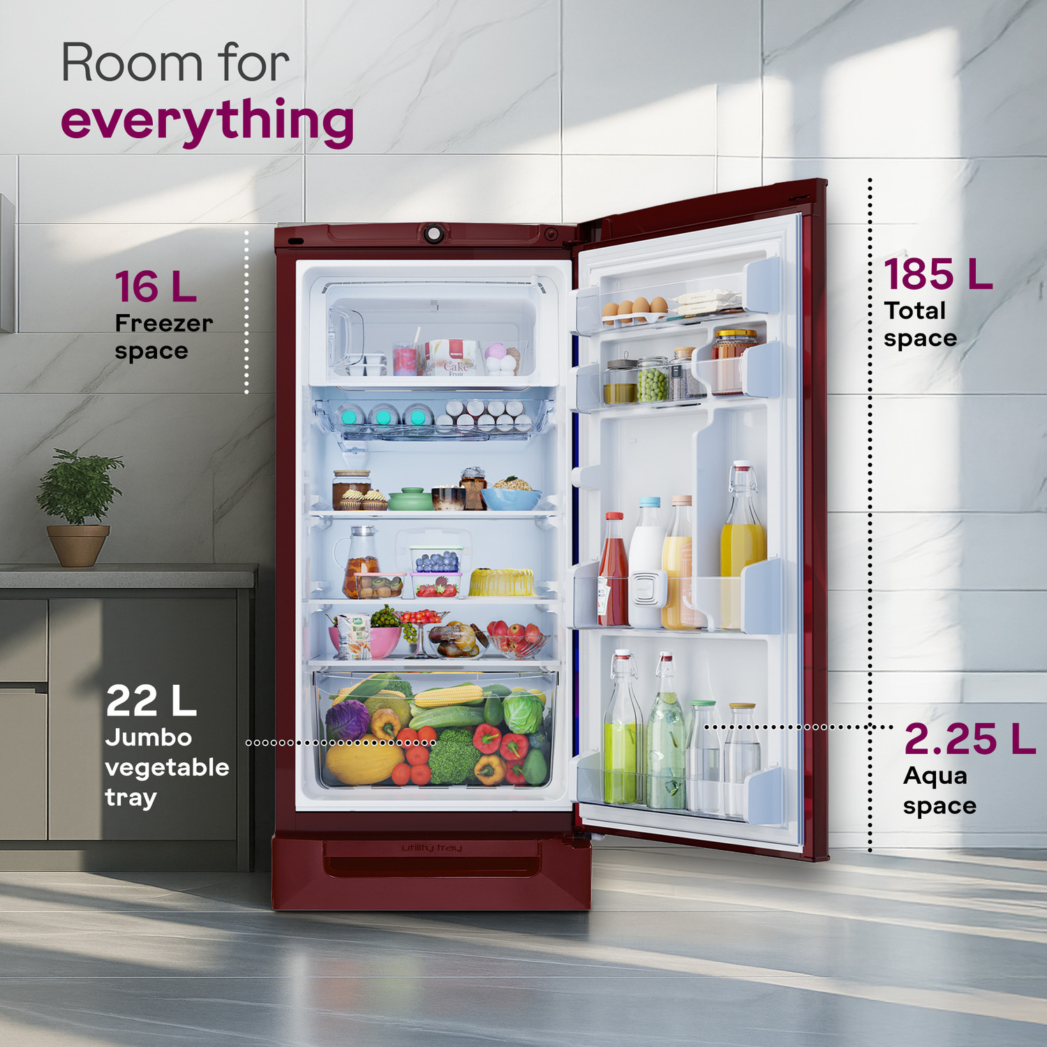 Image of Godrej 185 L Direct Cool Single Door 5 Star Refrigerator