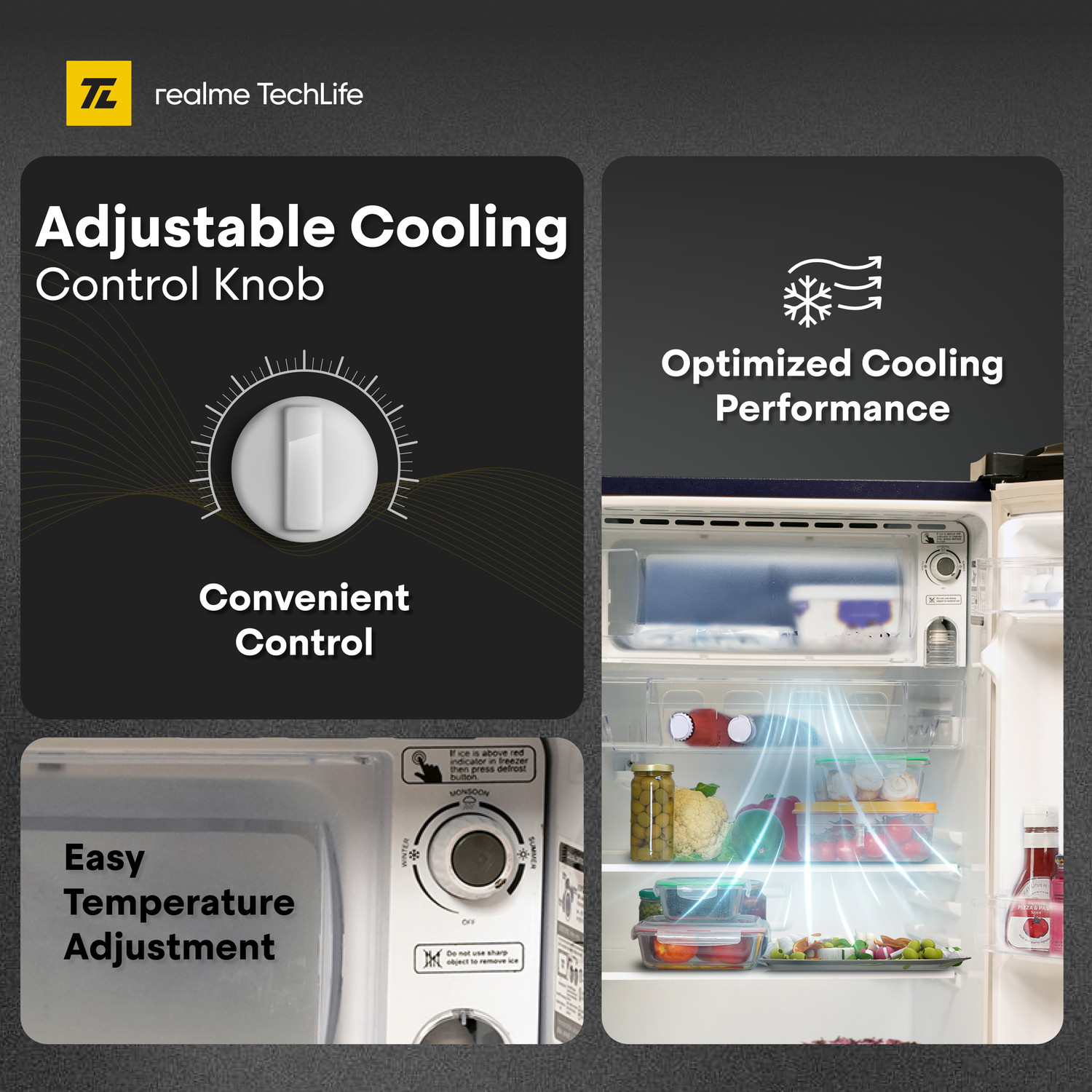 Image of realme TechLife 180 L Direct Cool Single Door 2 Star Refrigerator