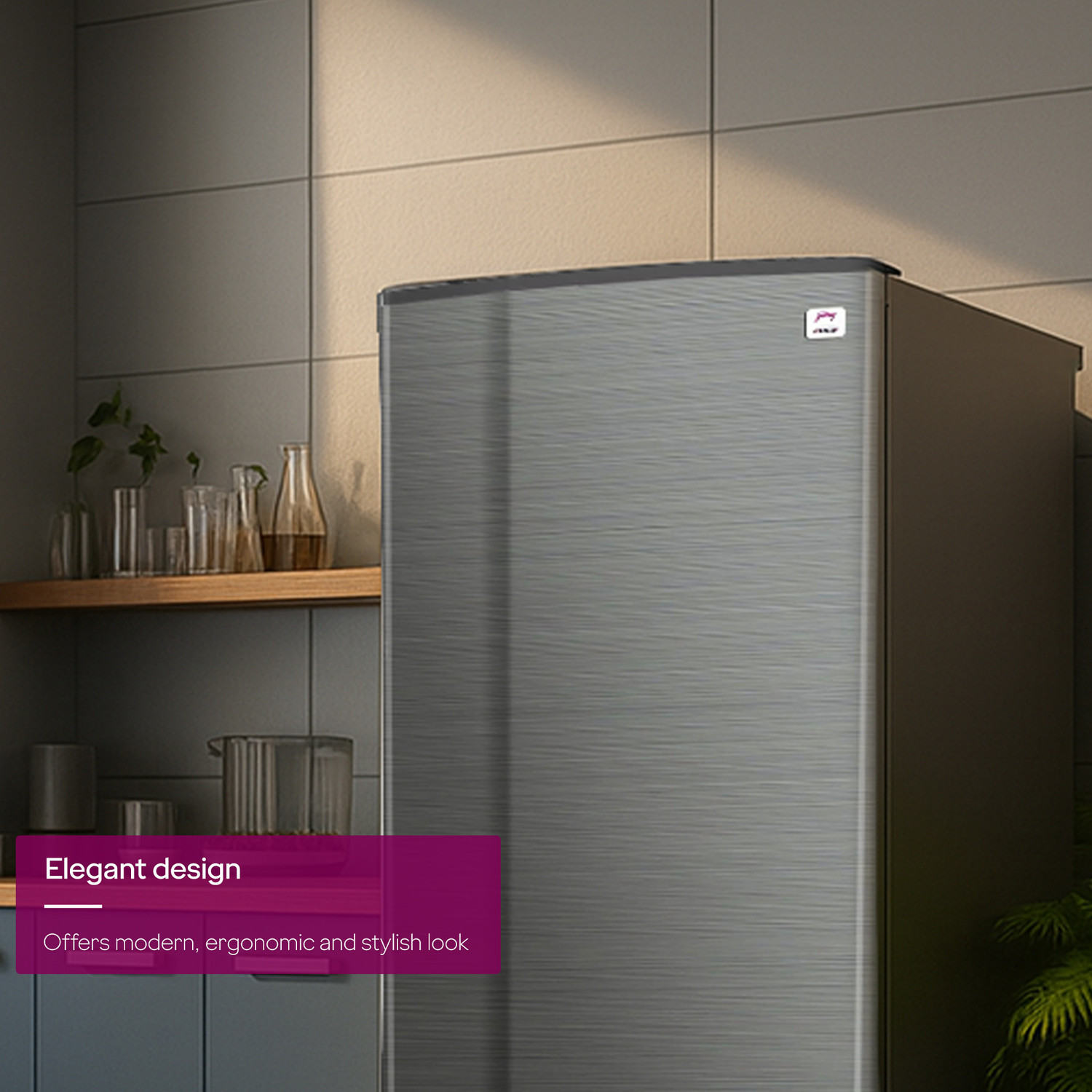 Image of Godrej 180 L Direct Cool Single Door 1 Star Refrigerator with 20L Jumbo Vegetable Tray Advanced Capillary Technology 2.5L Bottle Space