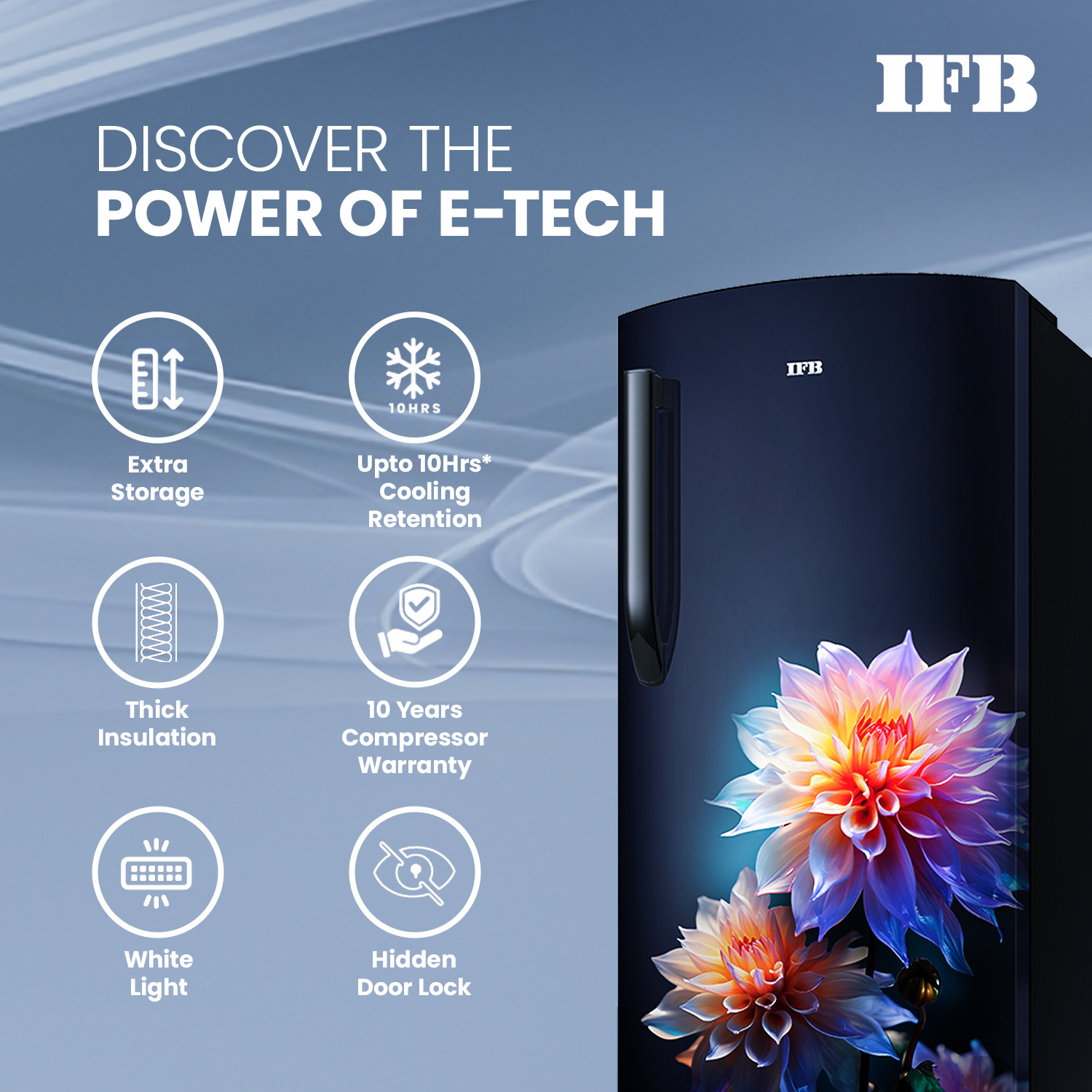 Image of IFB 187 L Direct Cool Single Door 4 Star Refrigerator with Base Drawer