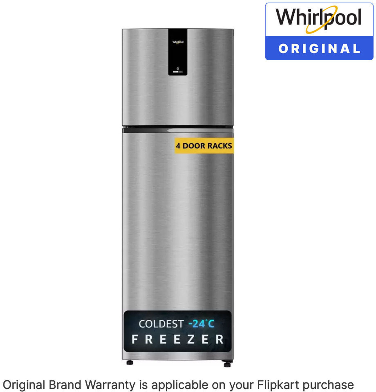 Image of Whirlpool 235 L Frost Free Double Door 2 Star Refrigerator with Coldest -24 C Freezer