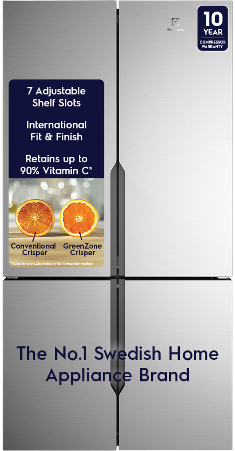 Image of Electrolux 564 L Frost Free Multi-Door Inverter Technology Star Refrigerator with French Door Inverter Refrigerator with GreenZone Technology UltimateTaste 700