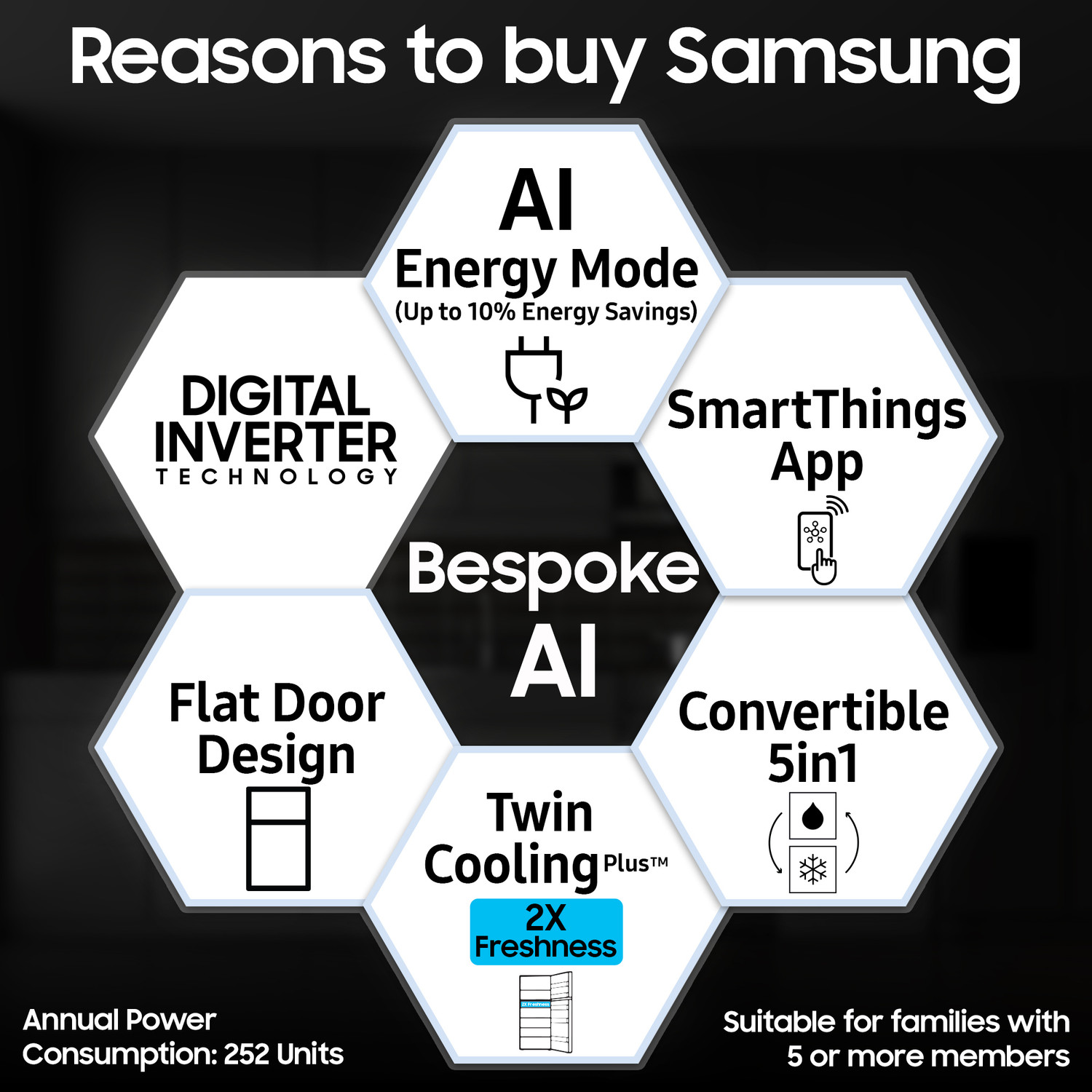 Image of Samsung 419 L Frost Free Double Door 2 Star Refrigerator
