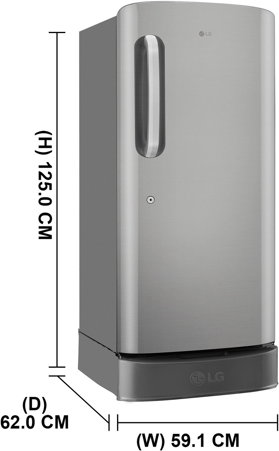 Image of LG 210 L Direct Cool Single Door 5 Star Refrigerator with Base Drawer