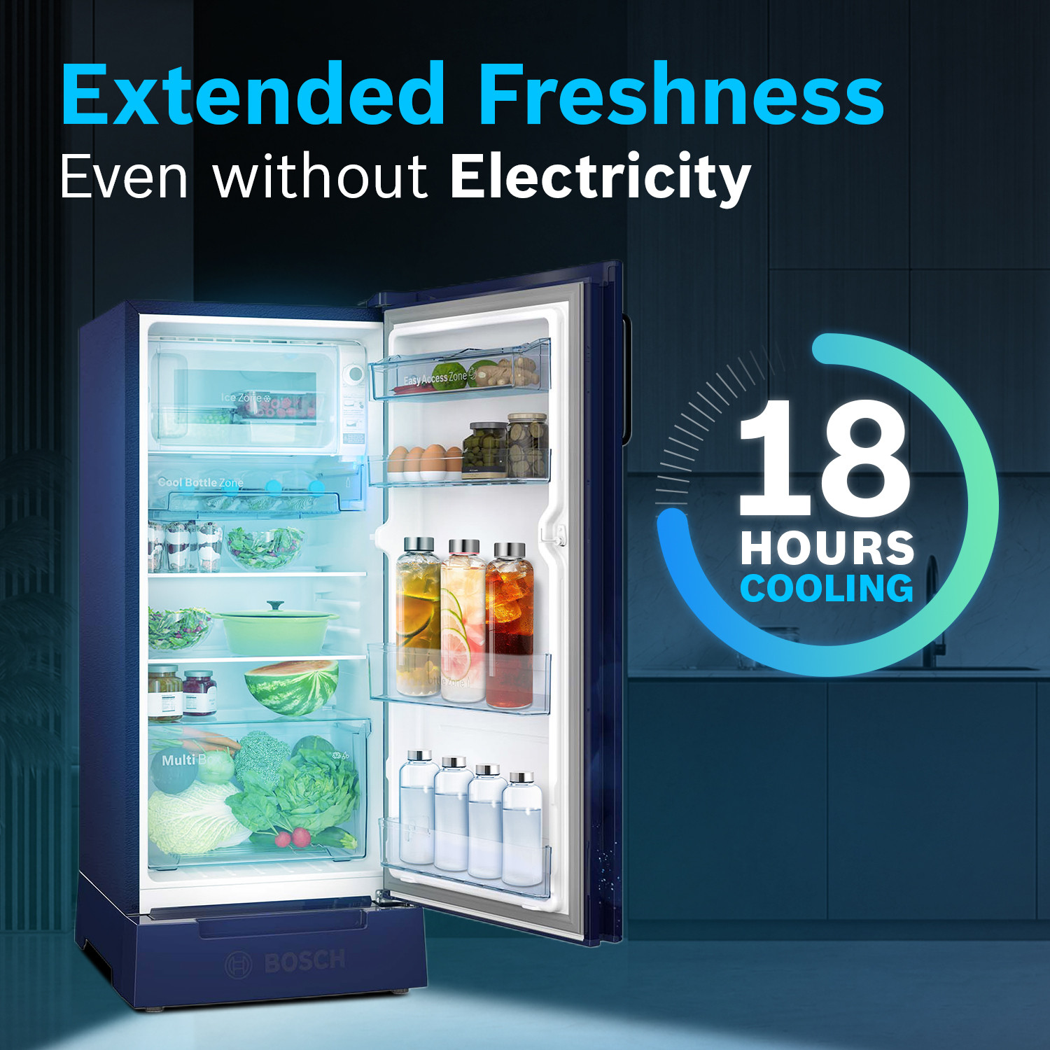 Image of BOSCH 187 L Direct Cool Single Door 4 Star Refrigerator