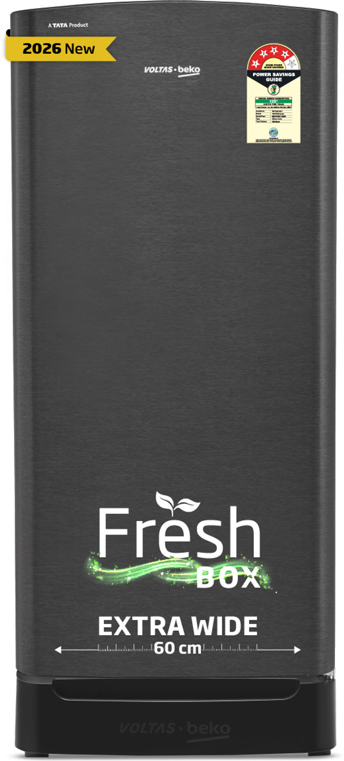 Image of Voltas Beko 183 L Direct Cool Single Door 4 Star Refrigerator with Base Drawer