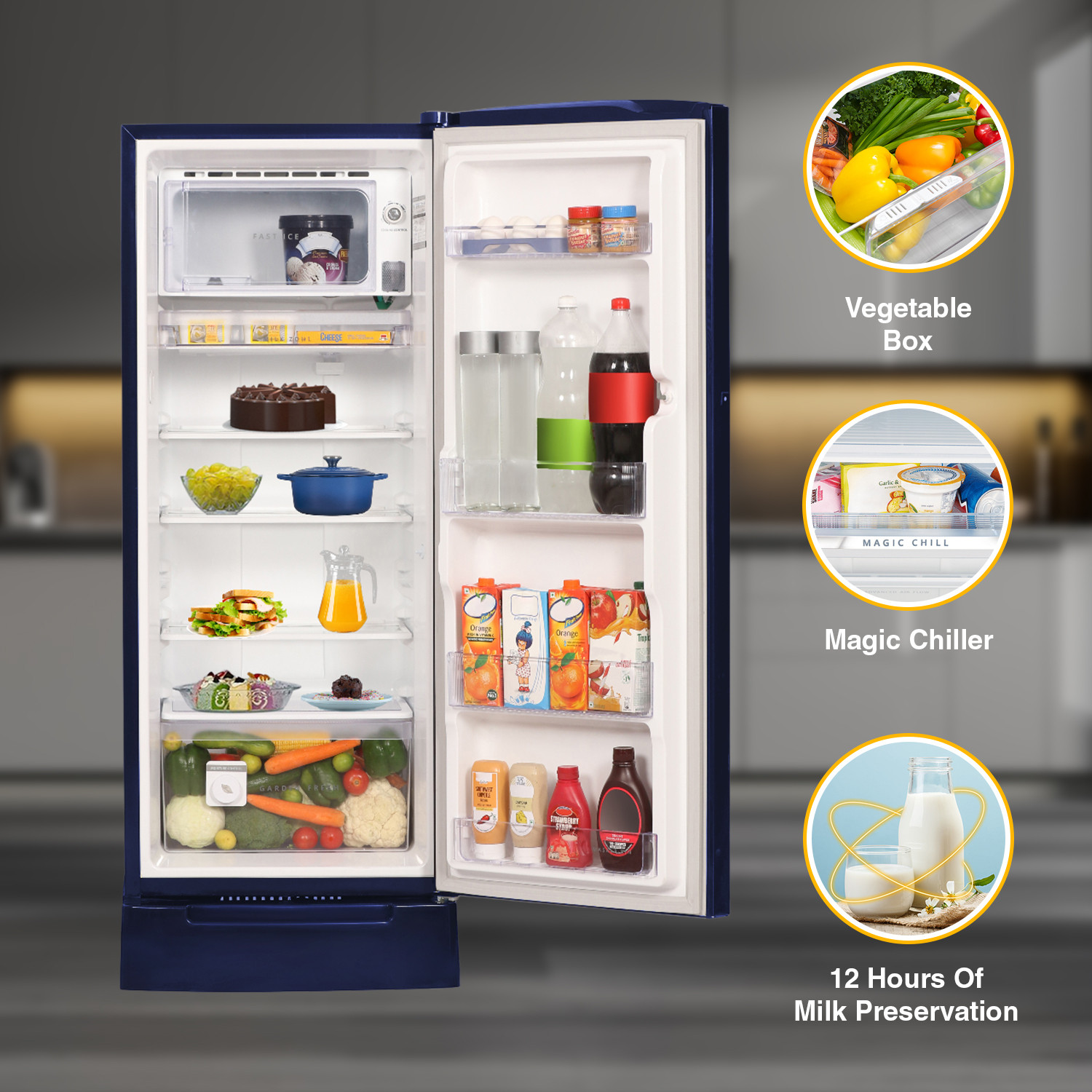 Image of Whirlpool 207 L Direct Cool Single Door 5 Star Refrigerator