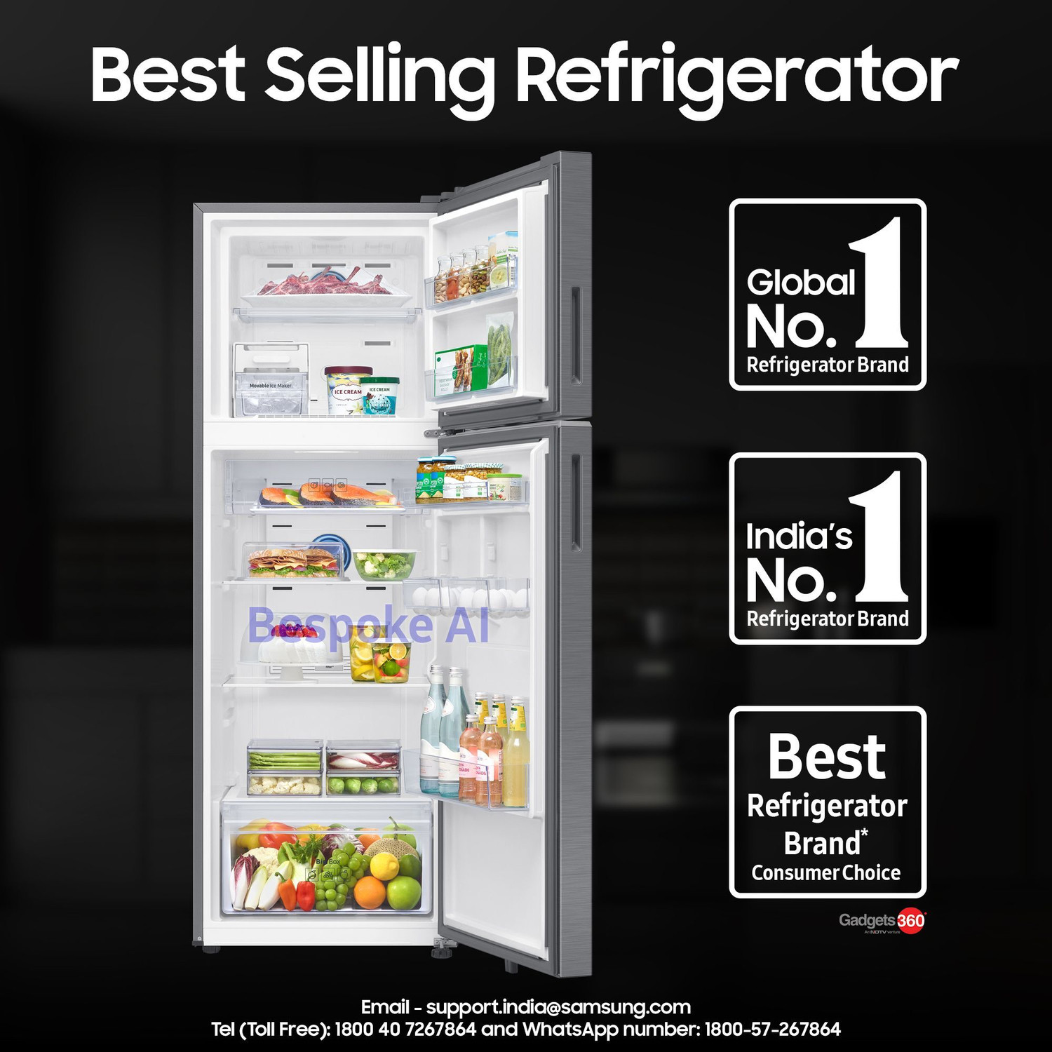 Image of Samsung 396 L Frost Free Double Door 3 Star Convertible Refrigerator