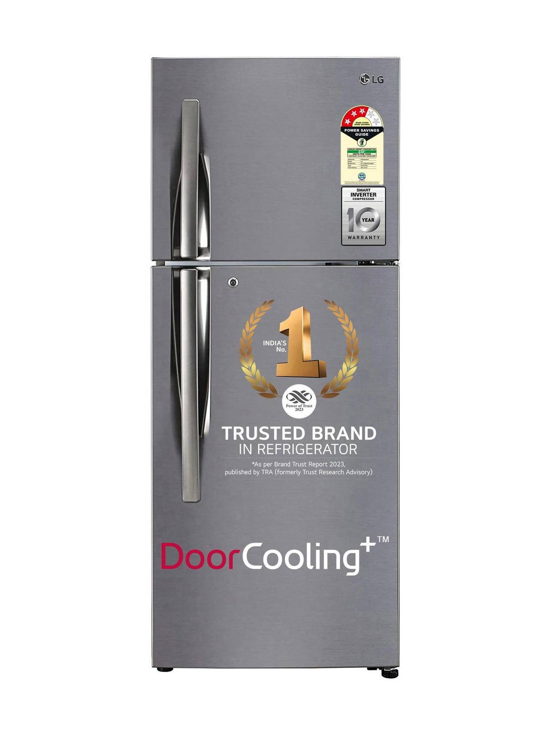 LG 260 L Frost Free Double Door Top Mount 3 Star Refrigerator