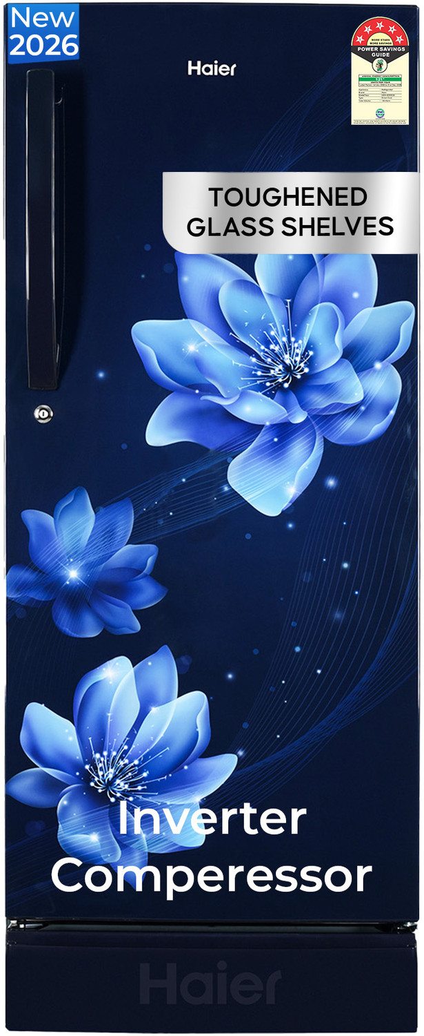 Image of Haier 190 L Direct Cool Single Door 5 Star Refrigerator with Base Drawer with Ice Formation possible in 60 Minutes, Easy & Safe Clean back, Large Veg Box