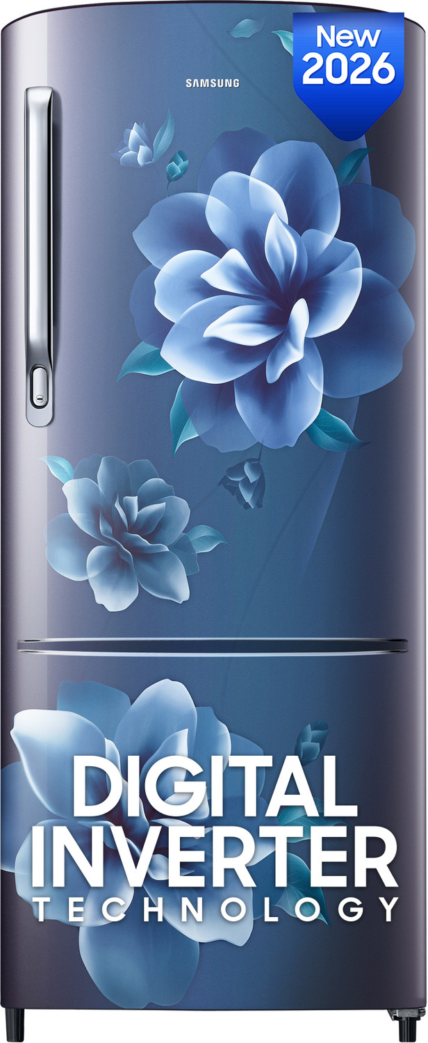 Image of Samsung 183 L Direct Cool Single Door 3 Star Refrigerator with Digital Inverter, Single Touch Defrost, 2026 Model