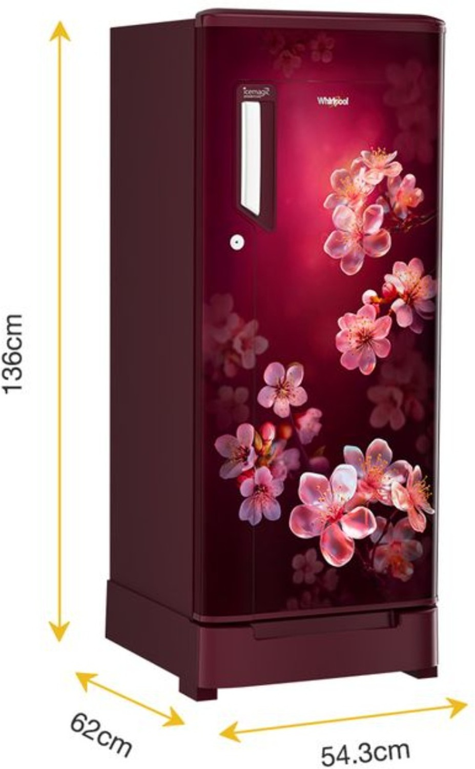 Image of Whirlpool 192 L Direct Cool Single Door 5 Star Refrigerator
