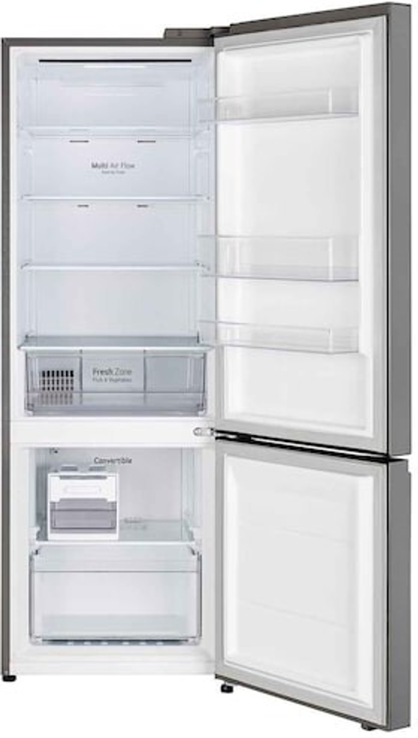 Image of LG 340 L Frost Free Double Door Bottom Mount 3 Star Convertible Refrigerator (Shiny Steel, B382DPZX)