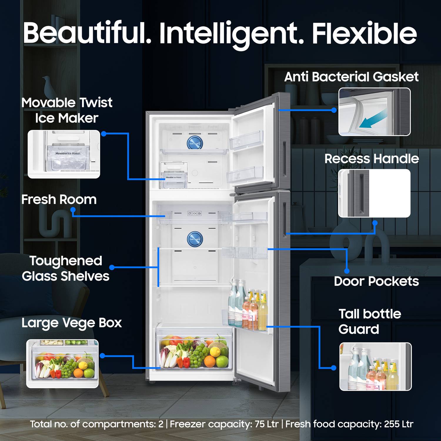 Samsung 330 L Frost Free Double Door Refrigerator - Image 5