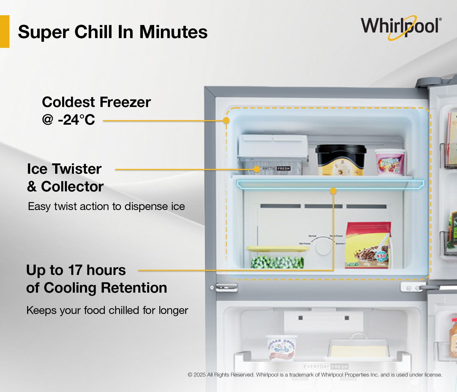 Image of Whirlpool 235 L Frost Free Double Door 2 Star Refrigerator