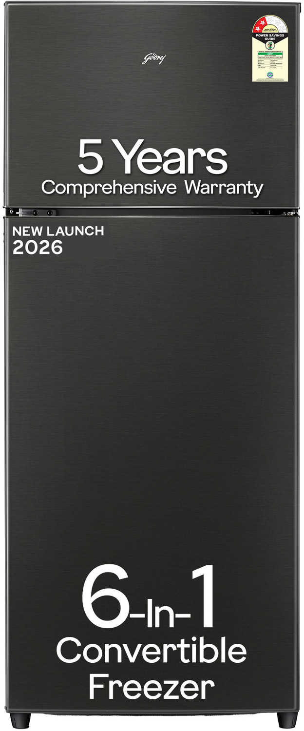 Image of Godrej 272 L Frost Free Double Door 2 Star Refrigerator with AI Powered 6-in-1 Freezer Convertible 30 Days Farm Freshness 95%+ Food Surface Disinfection