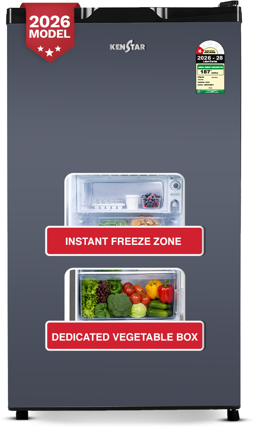 Image of Kenstar 92 L Direct Cool Single Door 1 Star Refrigerator