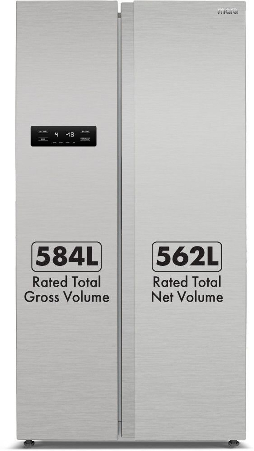 Image of MarQ by Flipkart 584 L Frost Free Side by Side Refrigerator with Smart Control Panel, Fresh Lock and Multi Airflow Technology