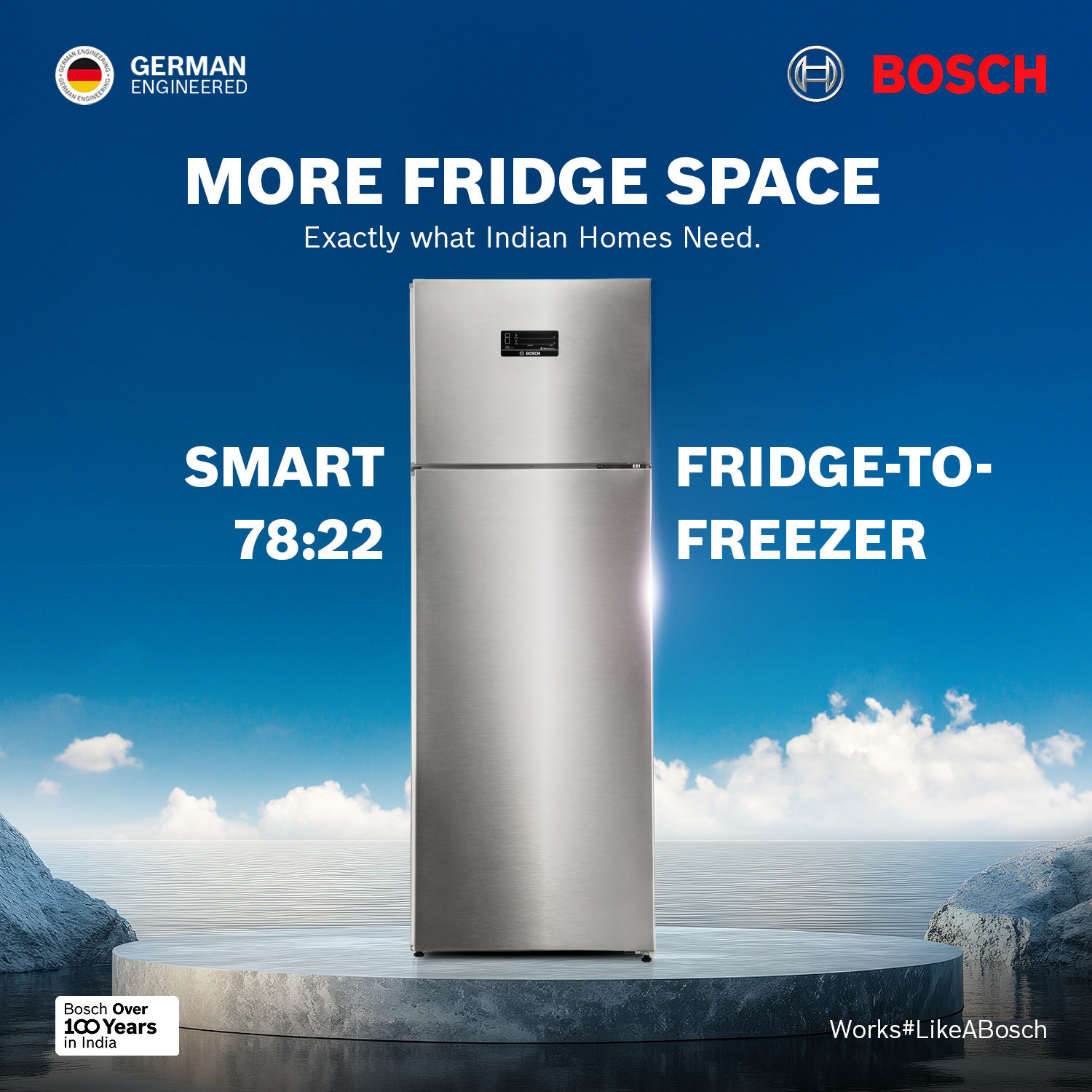Image of BOSCH 368 L Frost Free Double Door 2 Star Refrigerator