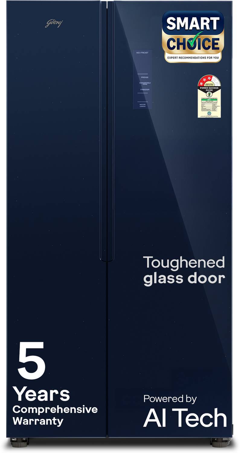 Godrej 600 L Frost Free Side by Side 3 Star Refrigerator with Sm