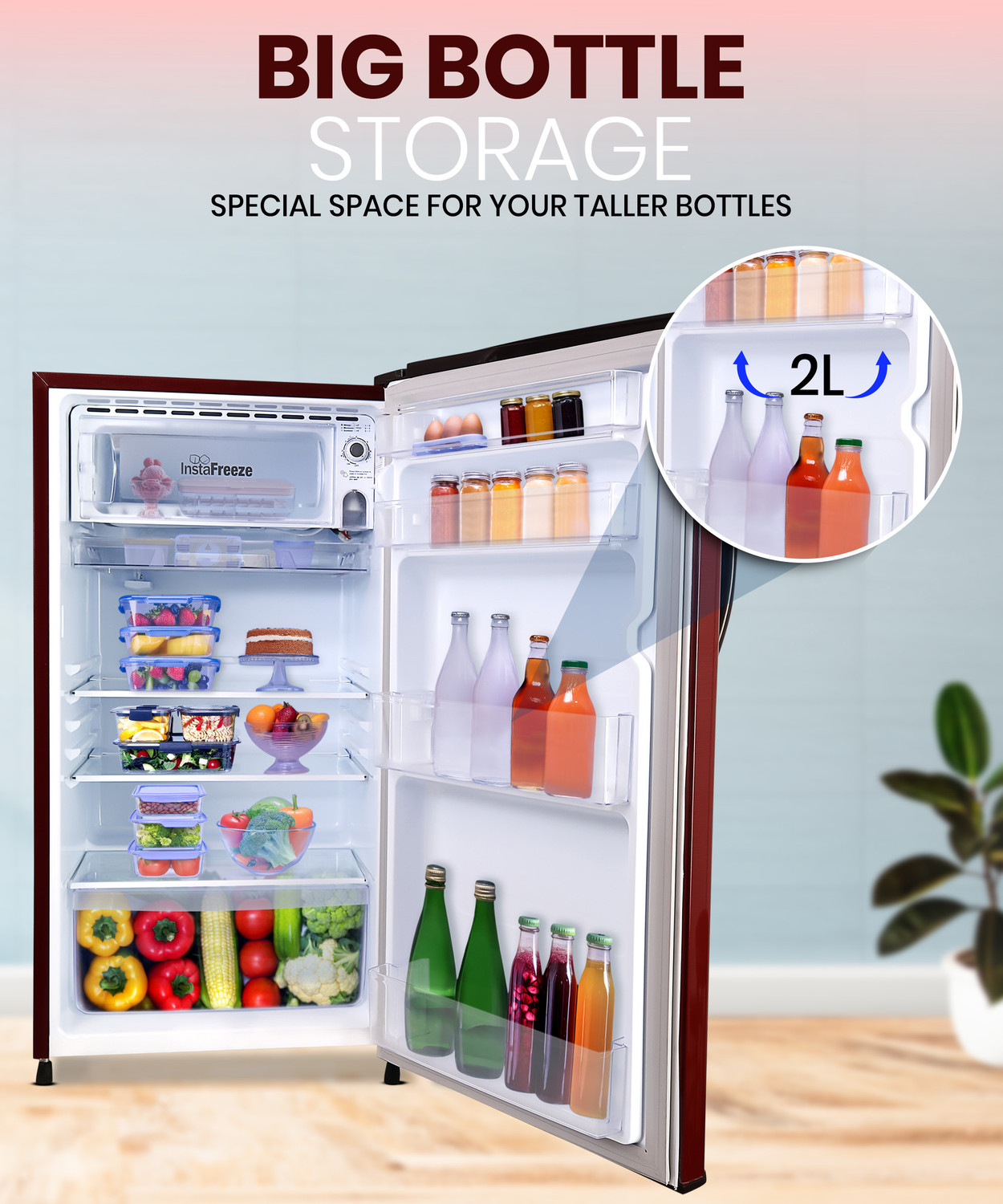 Image of Lloyd by Havells 165 L Direct Cool Single Door 2 Star Refrigerator with Big Bottle Storage Low NoiseStabilizer Free Operation