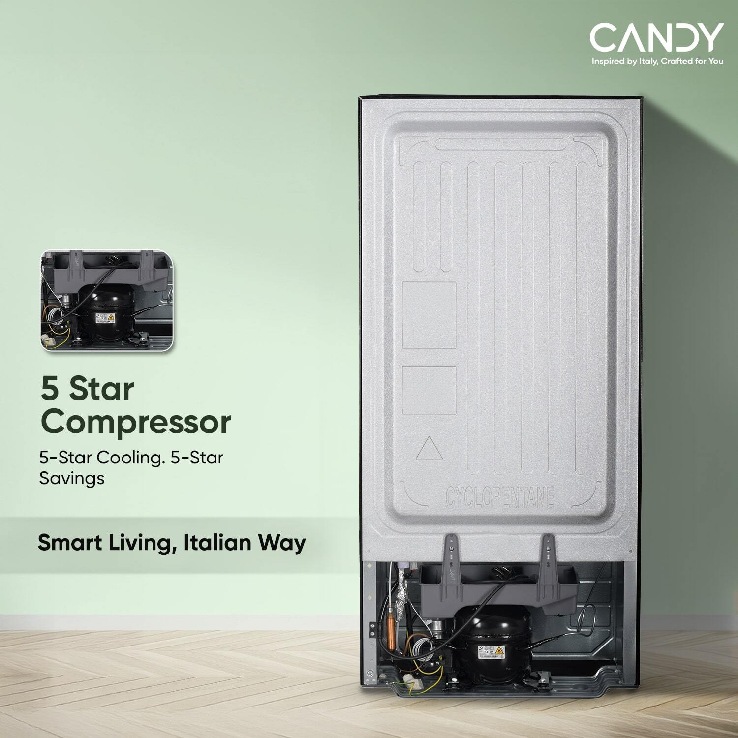 Image of CANDY 190 L Direct Cool Single Door 5 Star Refrigerator