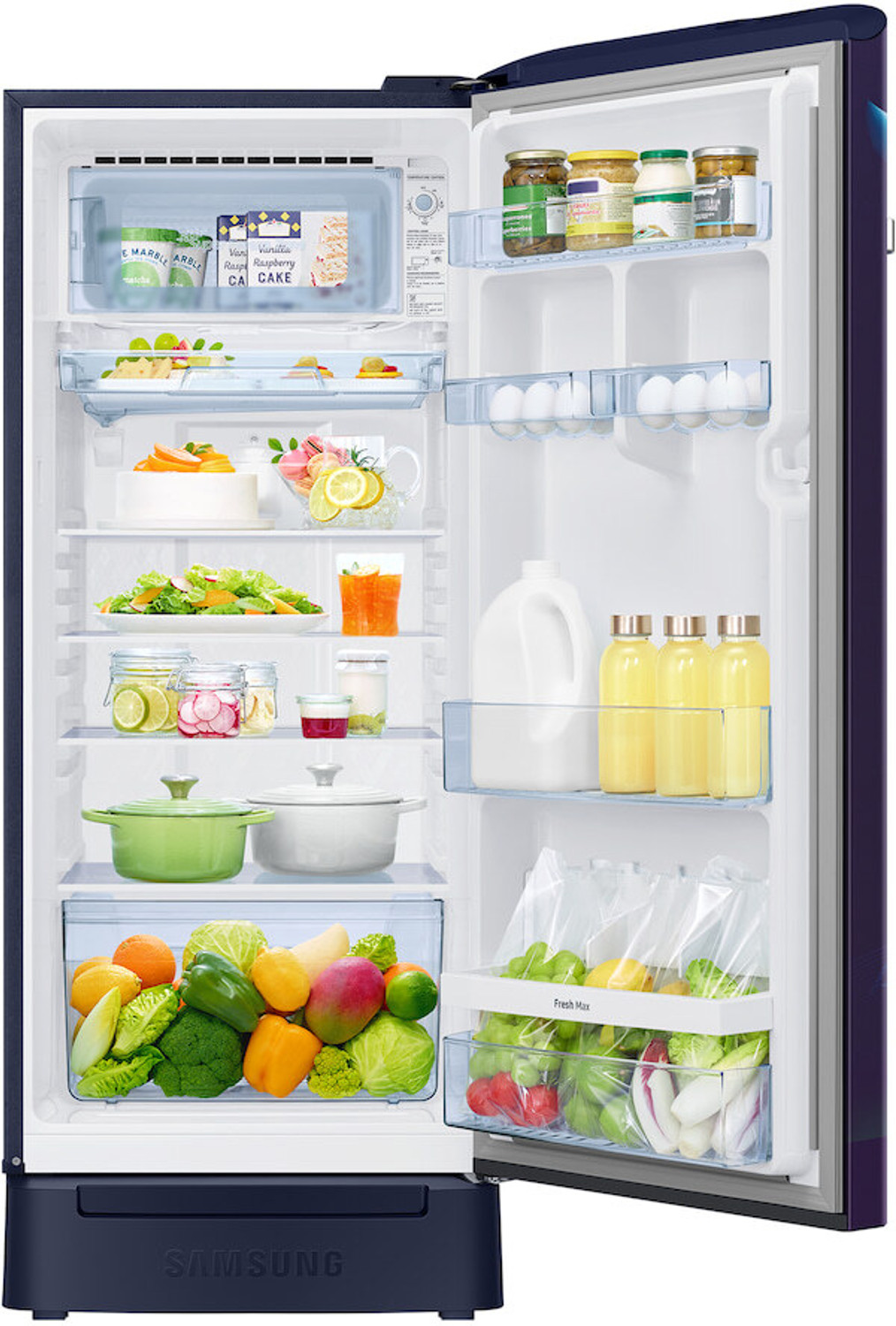 Image of Samsung 215 L Direct Cool Single Door 5 Star Refrigerator with Base Drawer