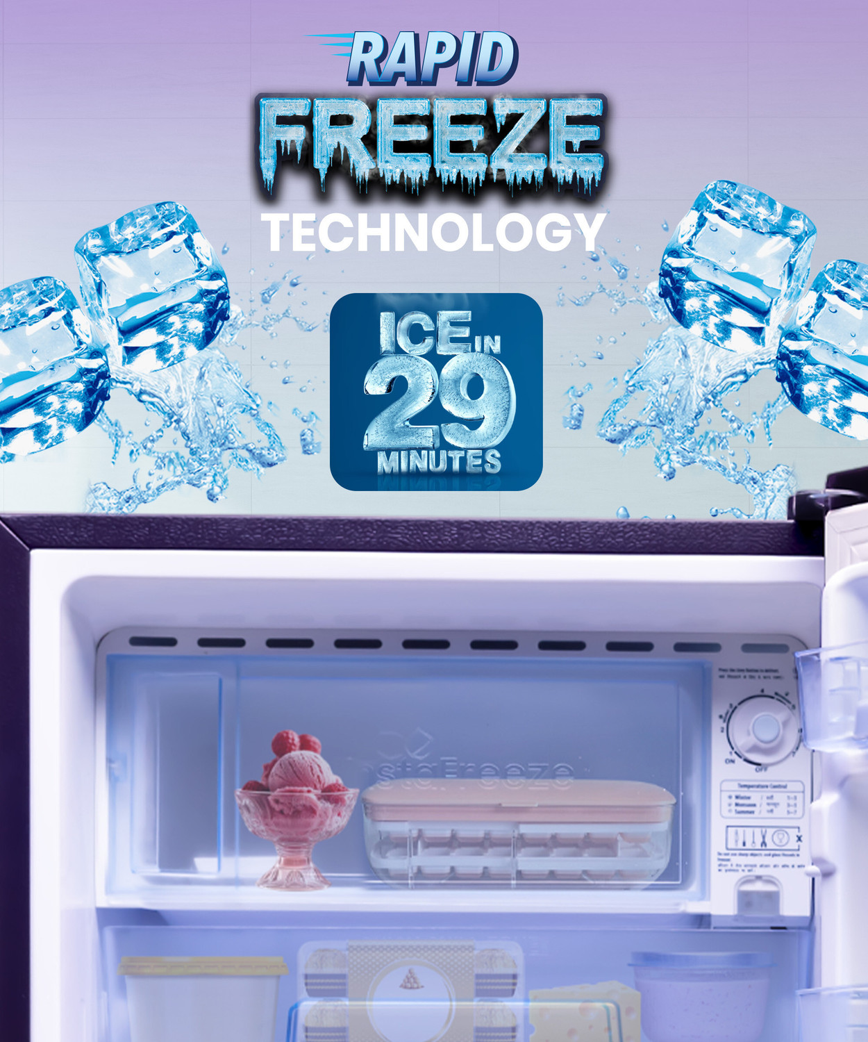 Image of Lloyd by Havells 188 L Direct Cool Single Door 5 Star Refrigerator with Base Drawer with Rapid Freeze Technology - Ice in 29 minutes Inverter CompressorFleximax Design
