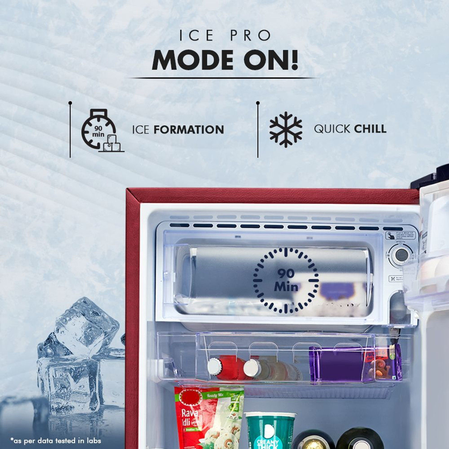 Image of MarQ by Flipkart 183 L Direct Cool Single Door 2 Star Refrigerator with Aroma Lock Technology & Toughened Glass Shelves